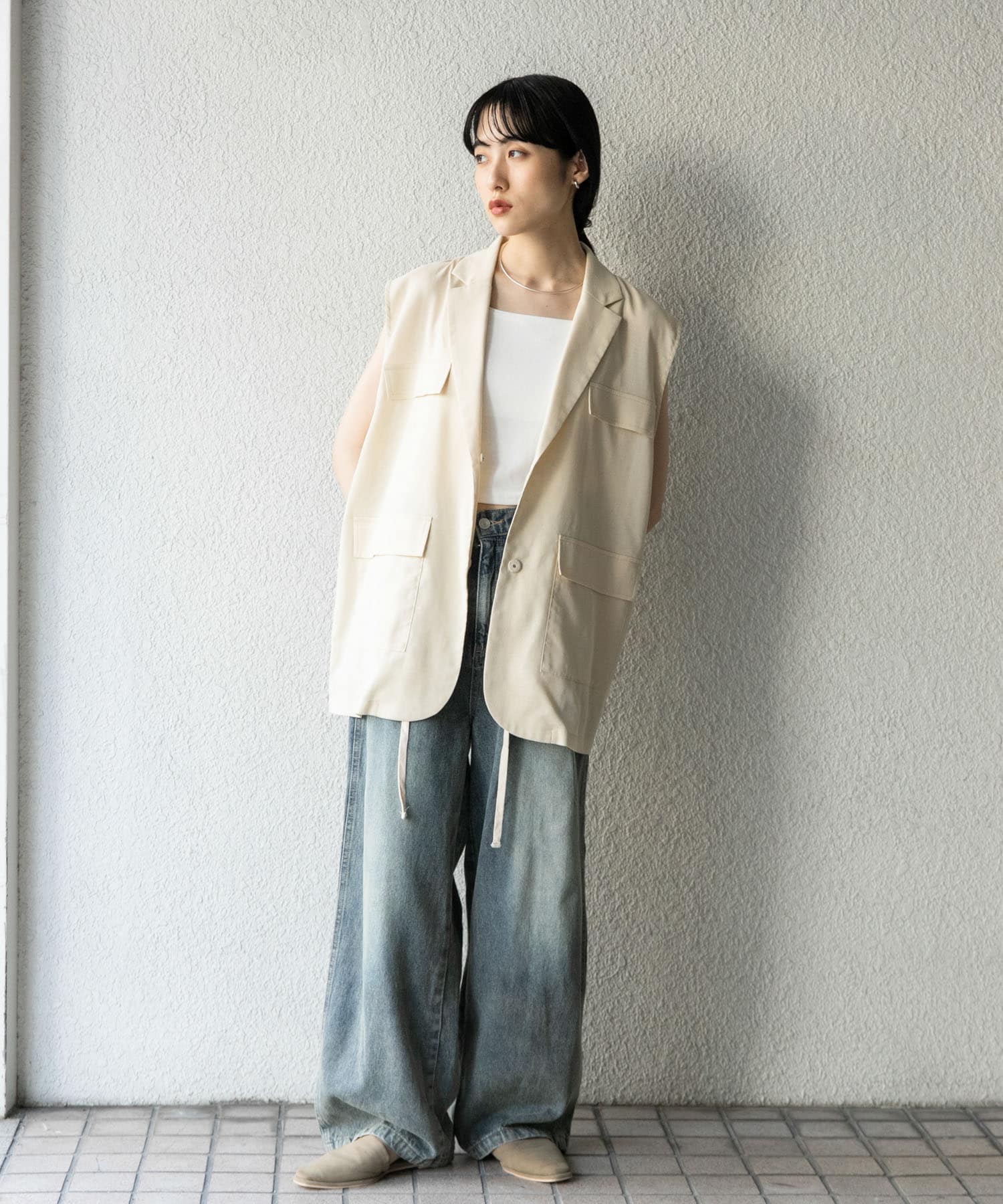 身長：160cm サイズ：one