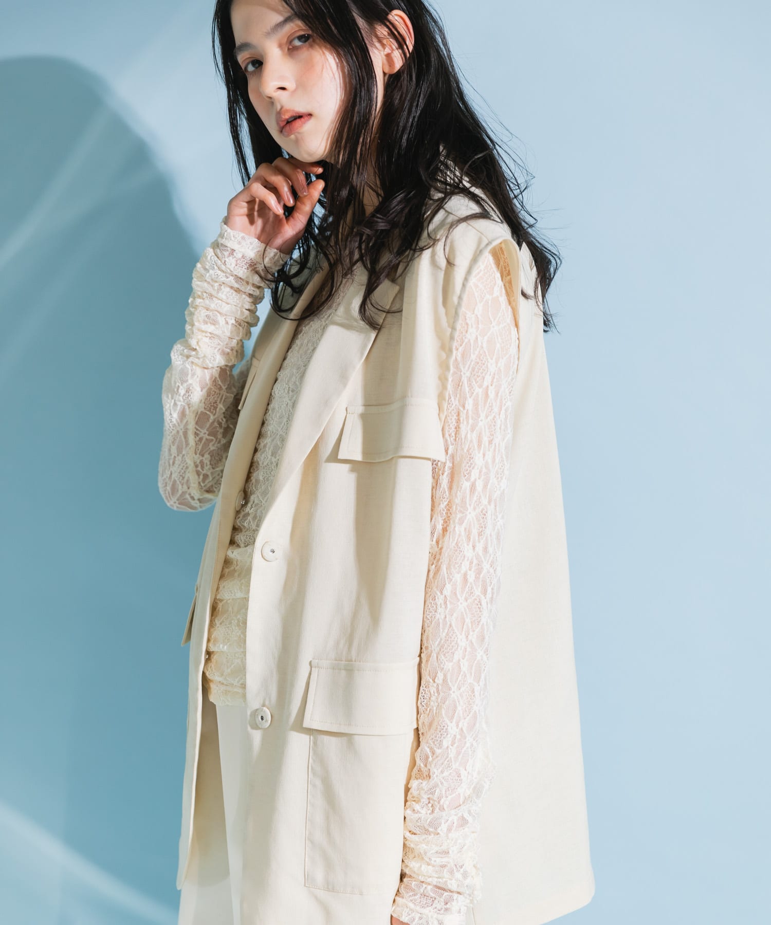 身長：164cm サイズ：one