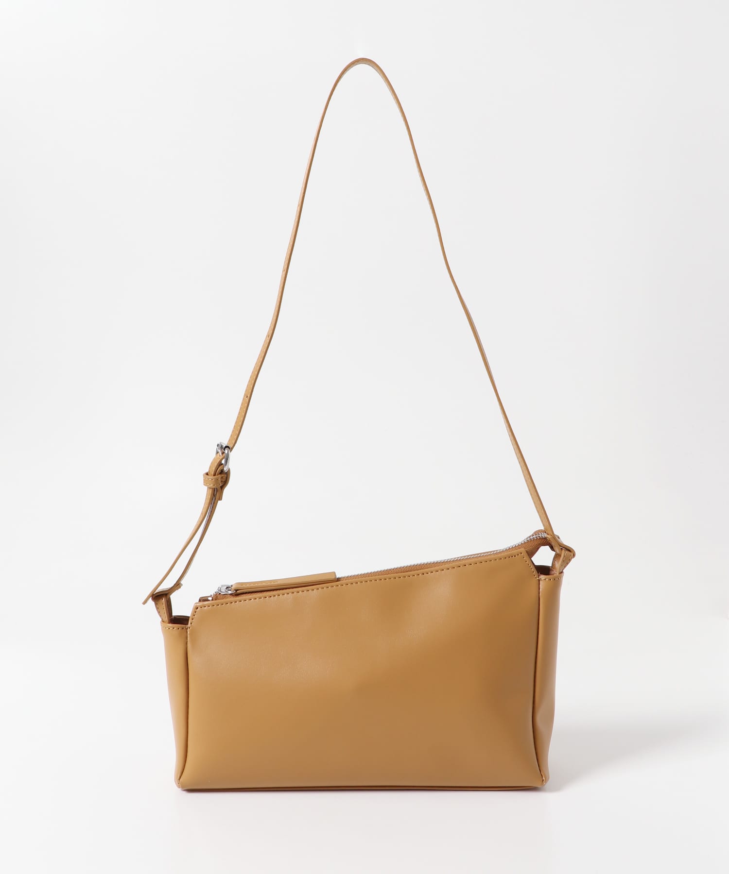 アシンメトリースリムショルダーBAG CAMEL one