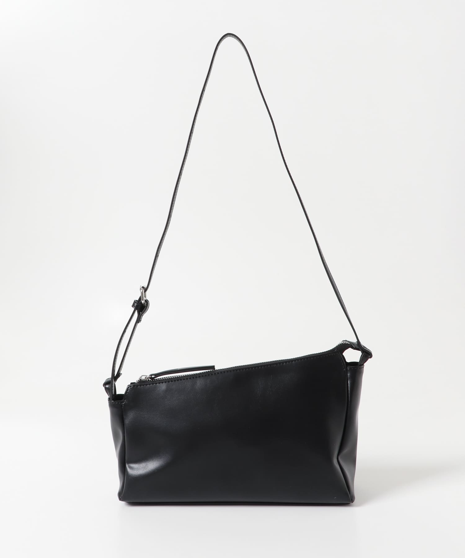アシンメトリースリムショルダーBAG BLACK one