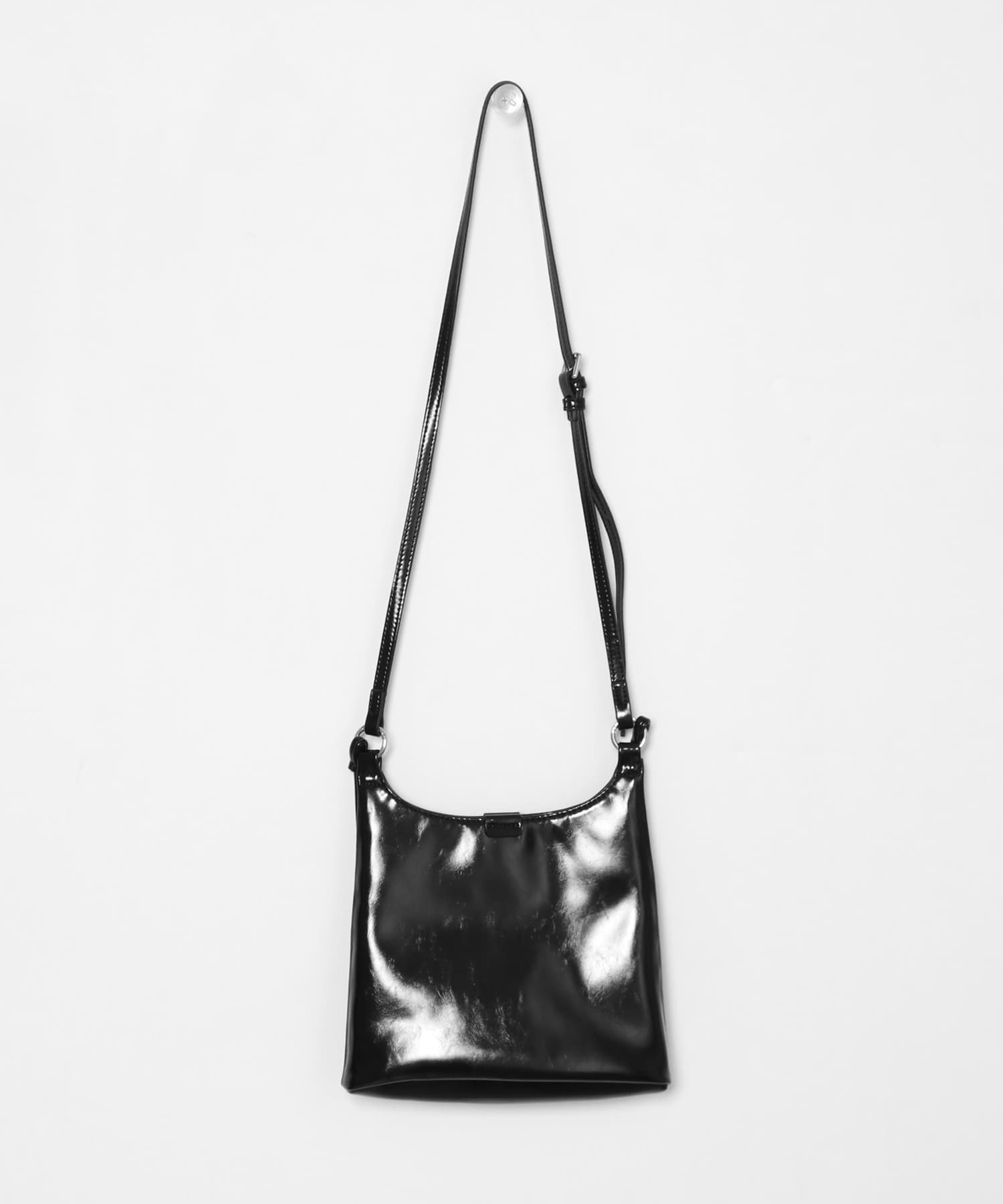 ダブルスリムショルダーBAG BLACK one