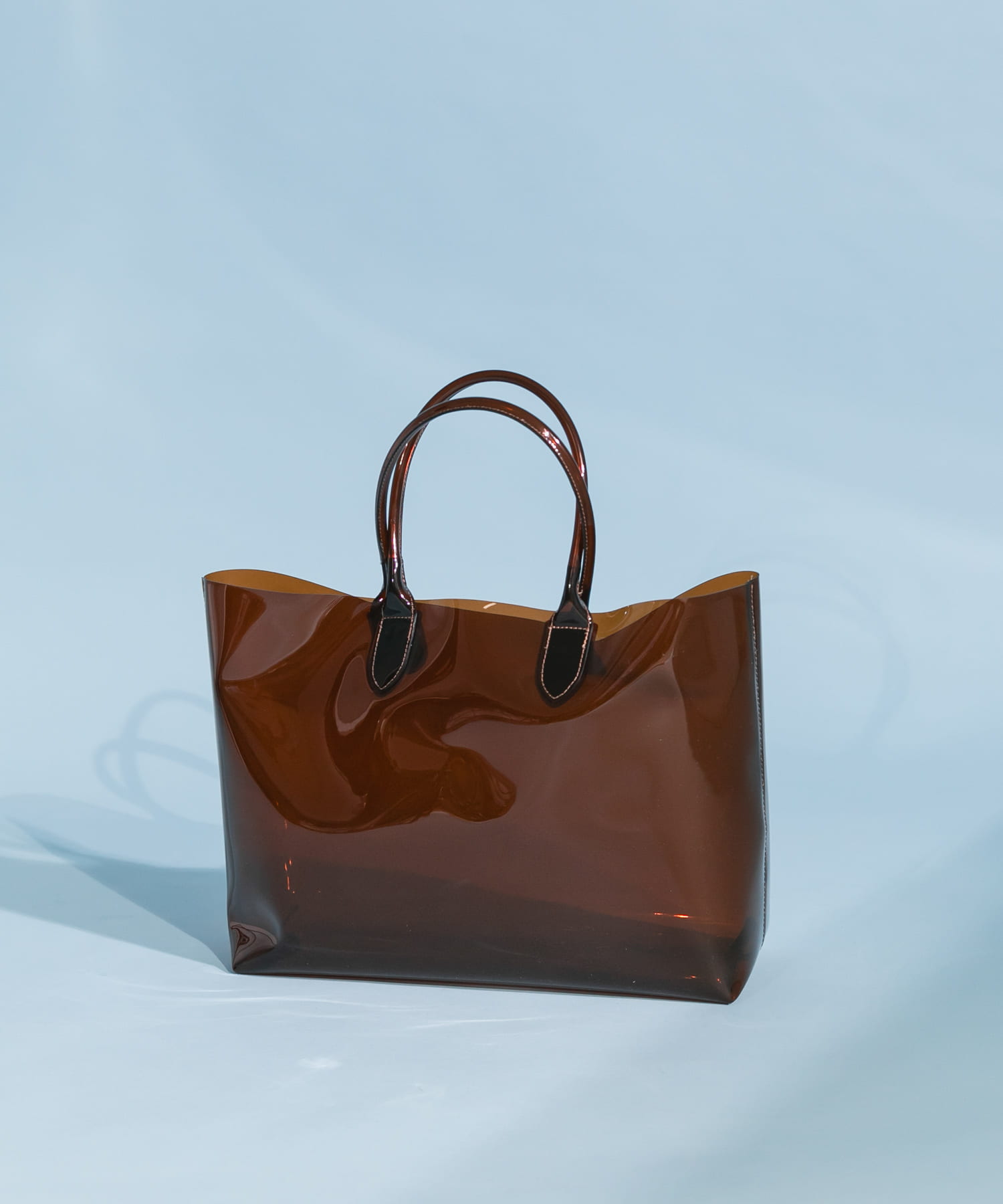クリアトートBAG BROWN one