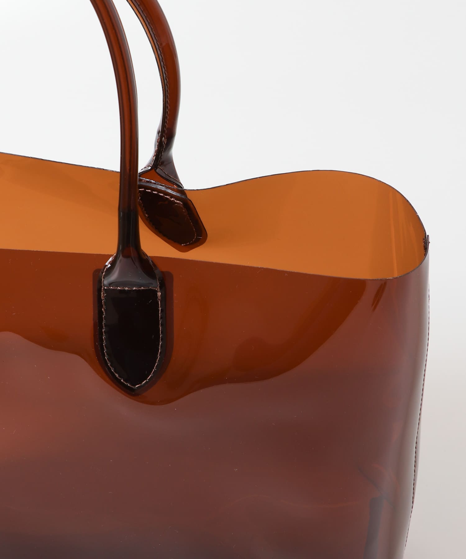 クリアトートBAG BROWN one