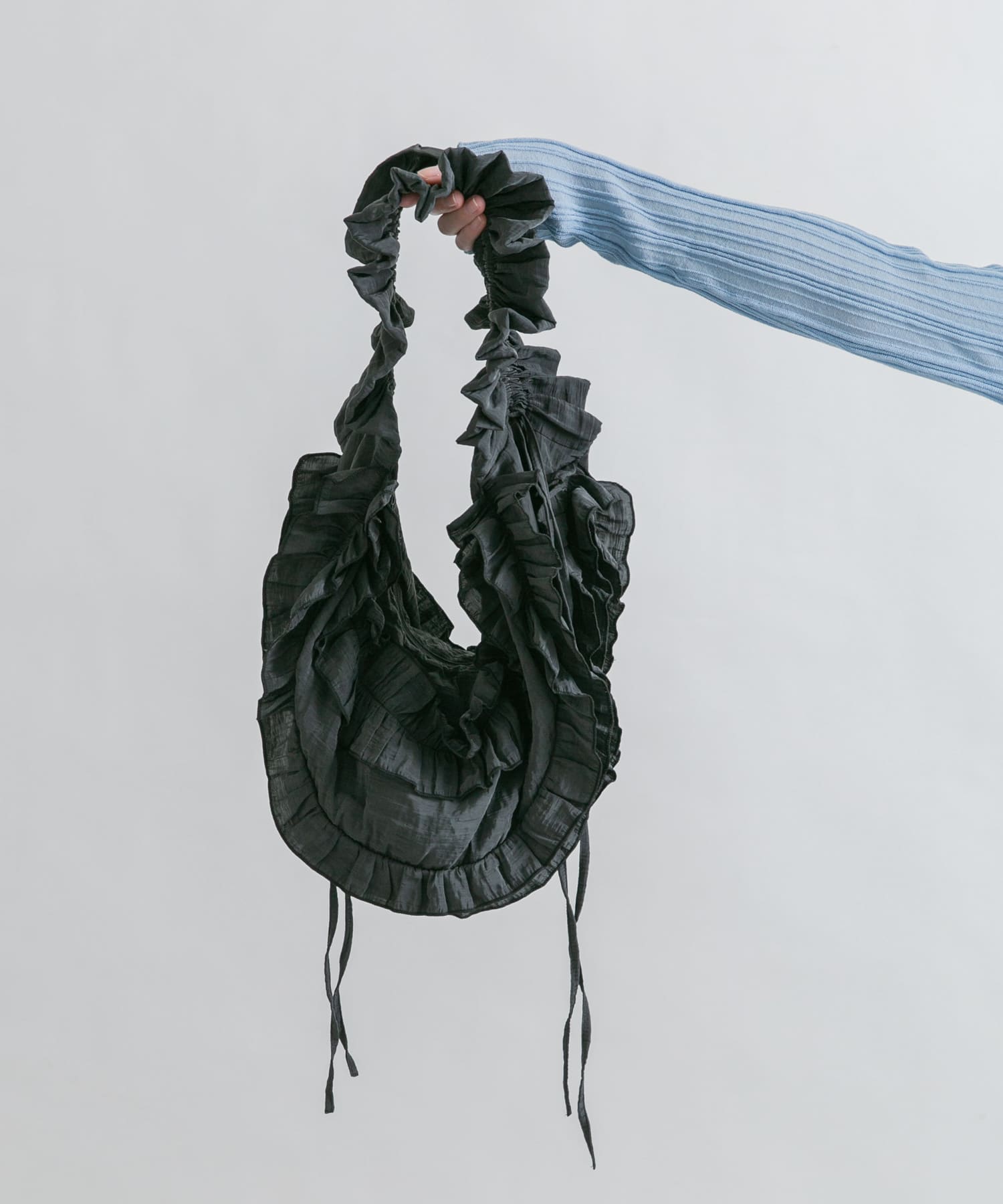 フリルギャザーBAG CHARCOAL one