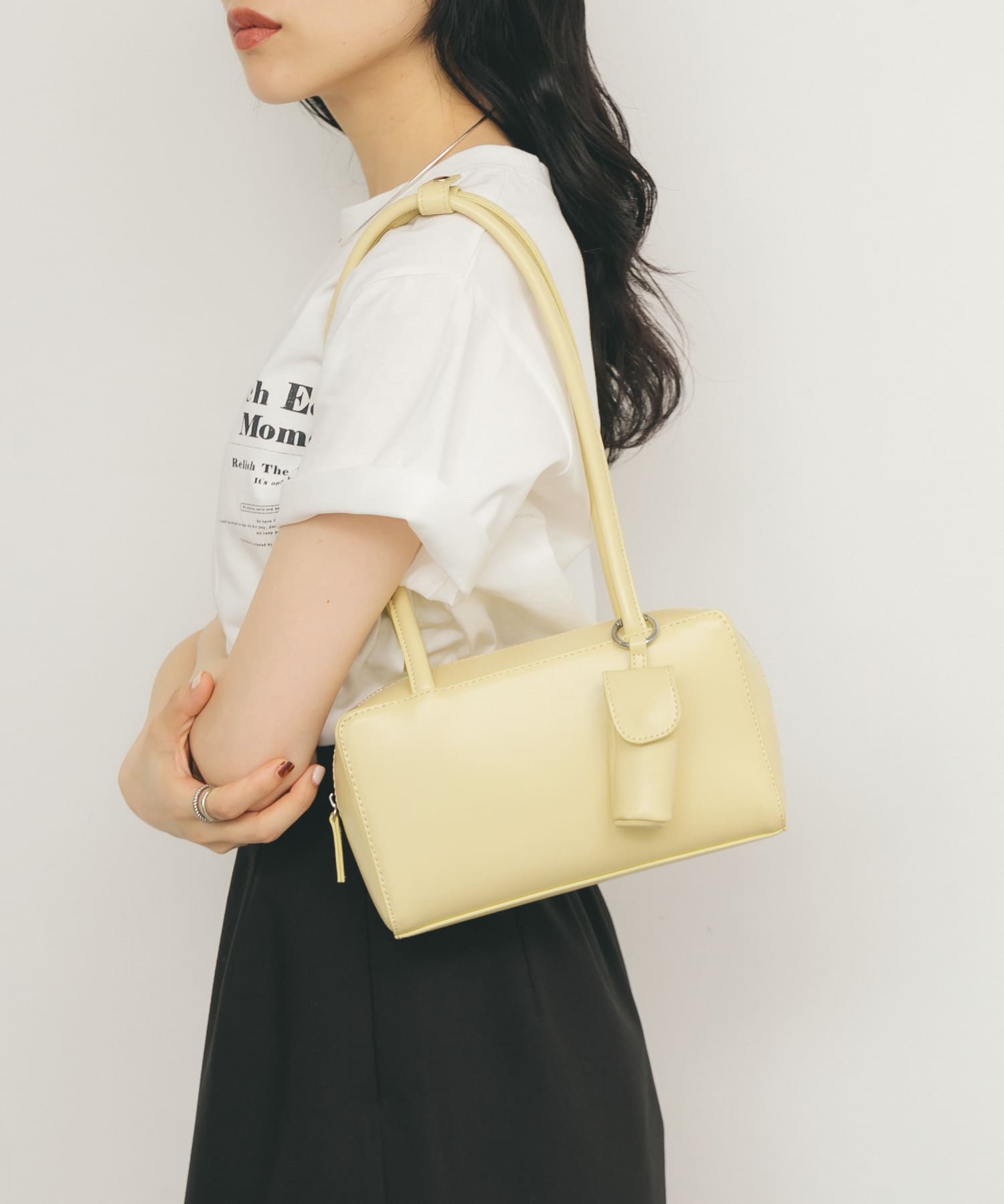 リップケース付きショルダーBAG YELLOW one