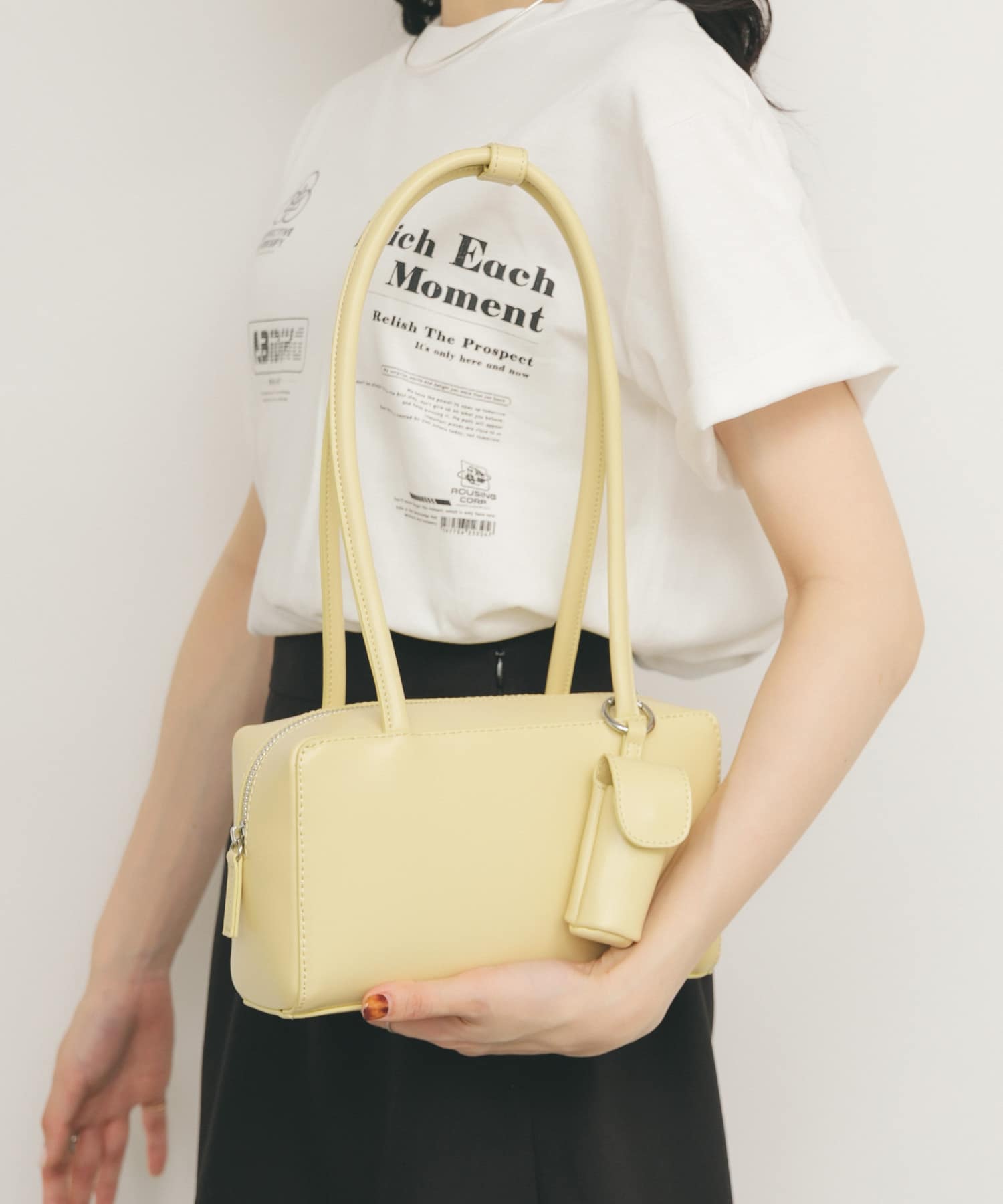 リップケース付きショルダーBAG YELLOW one