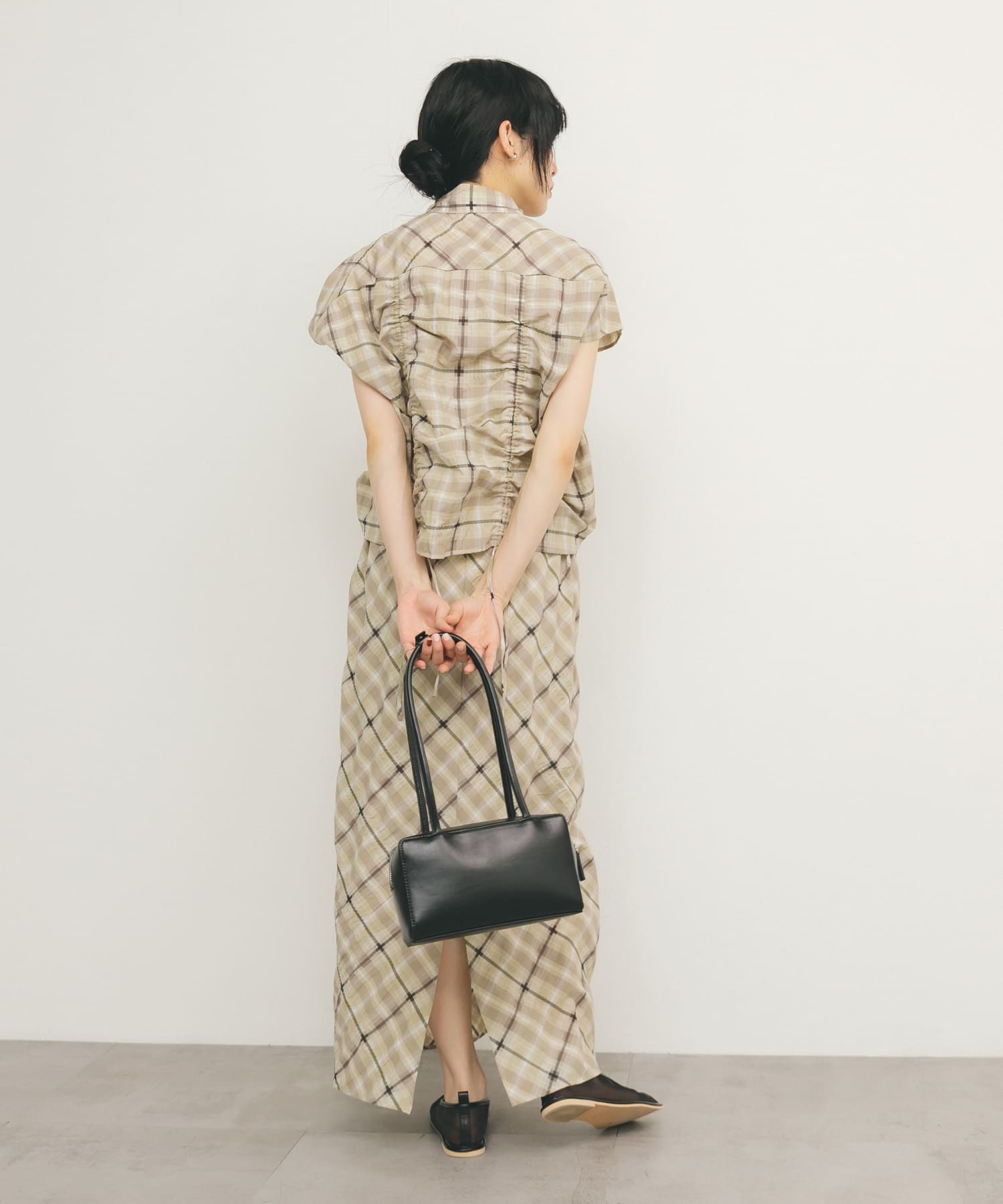 リップケース付きショルダーBAG BLACK one