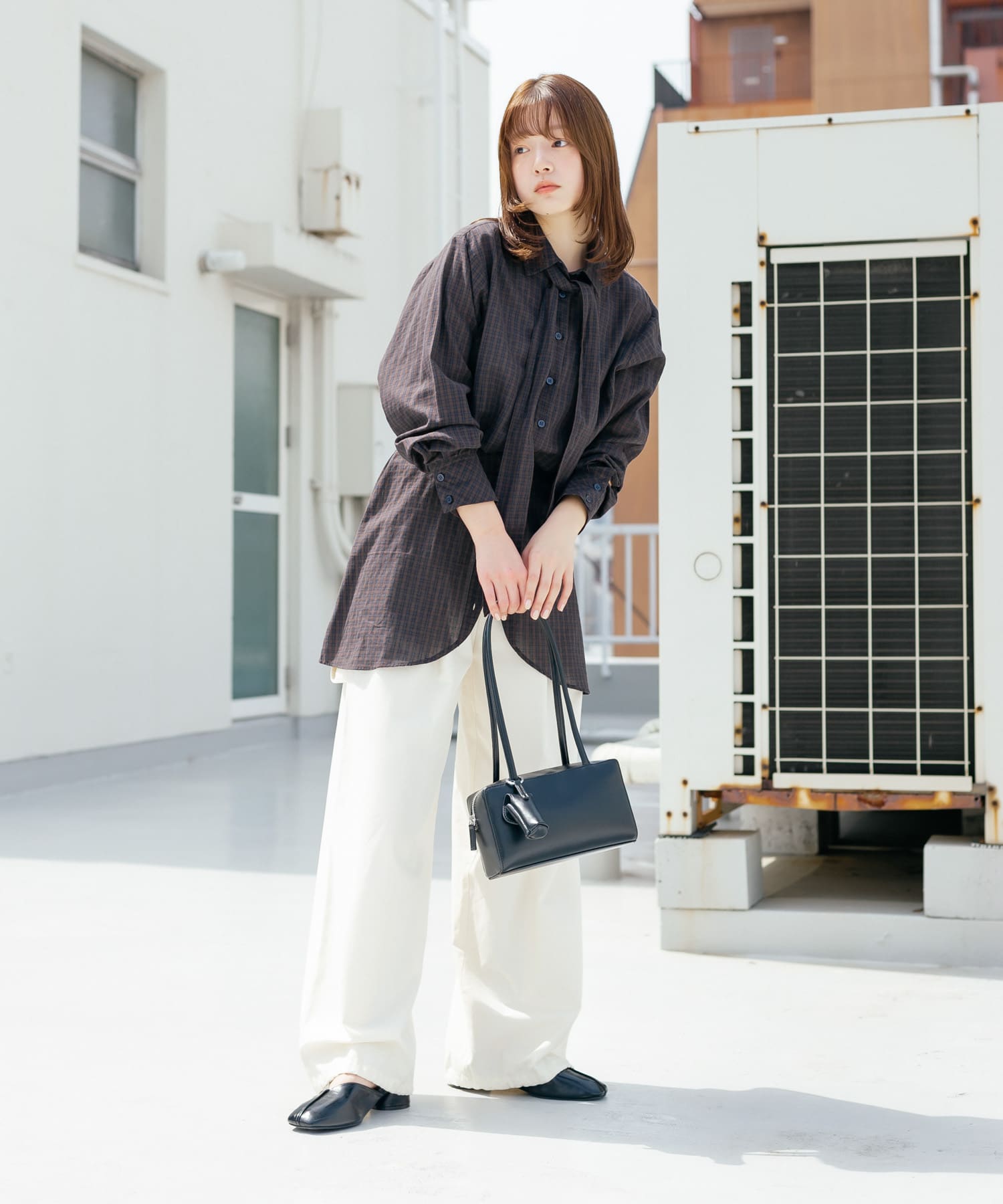 リップケース付きショルダーBAG BLACK one