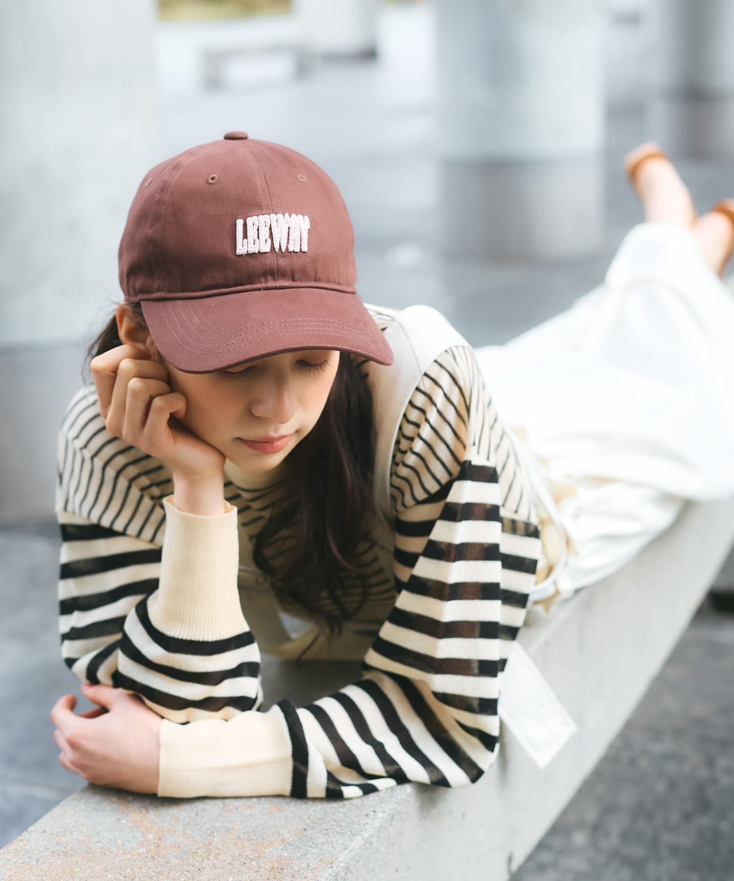 チェーンステッチエンブロイダリーCAP(one BROWN): 帽子｜URBAN