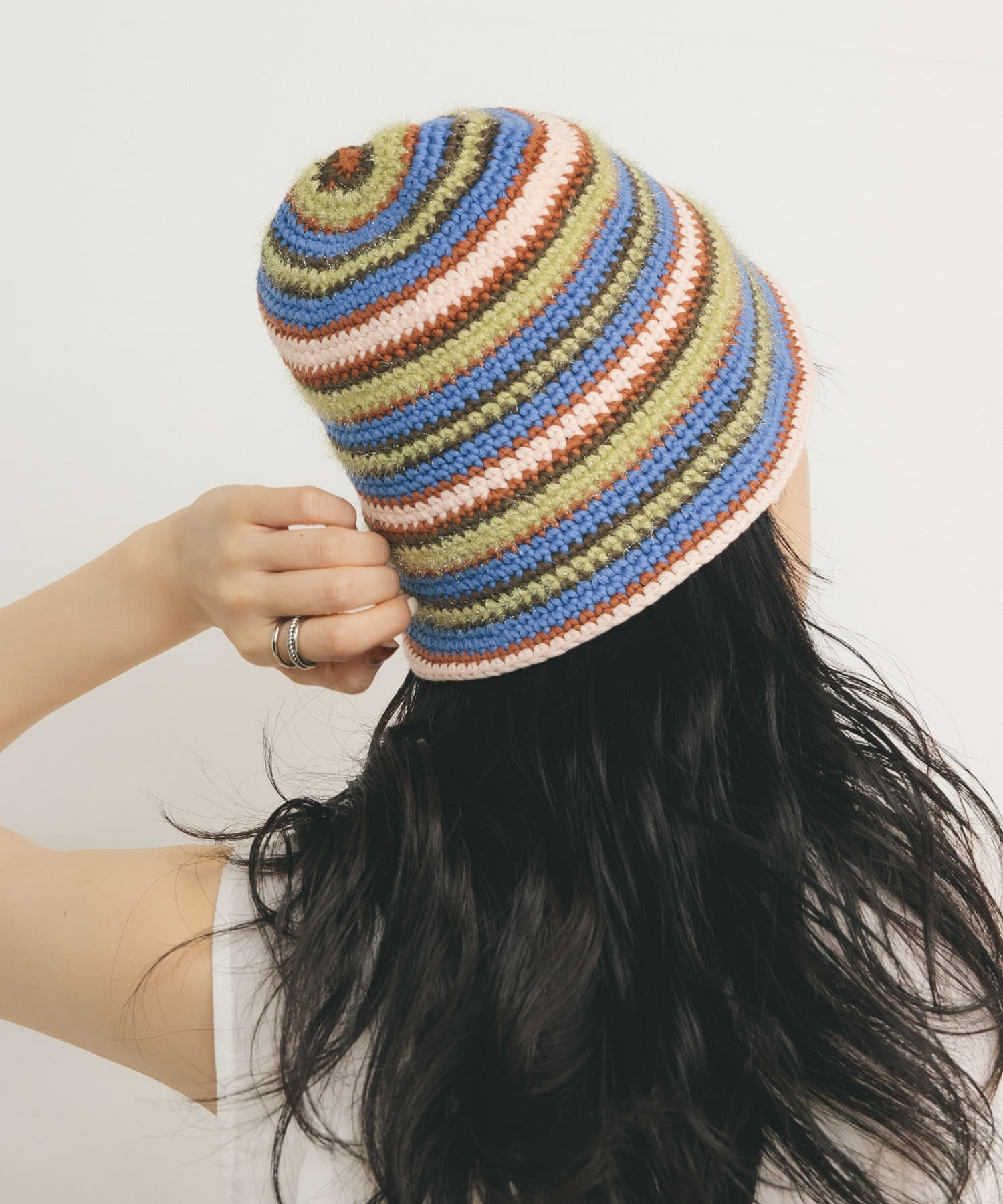 マルチボーダーニットHAT