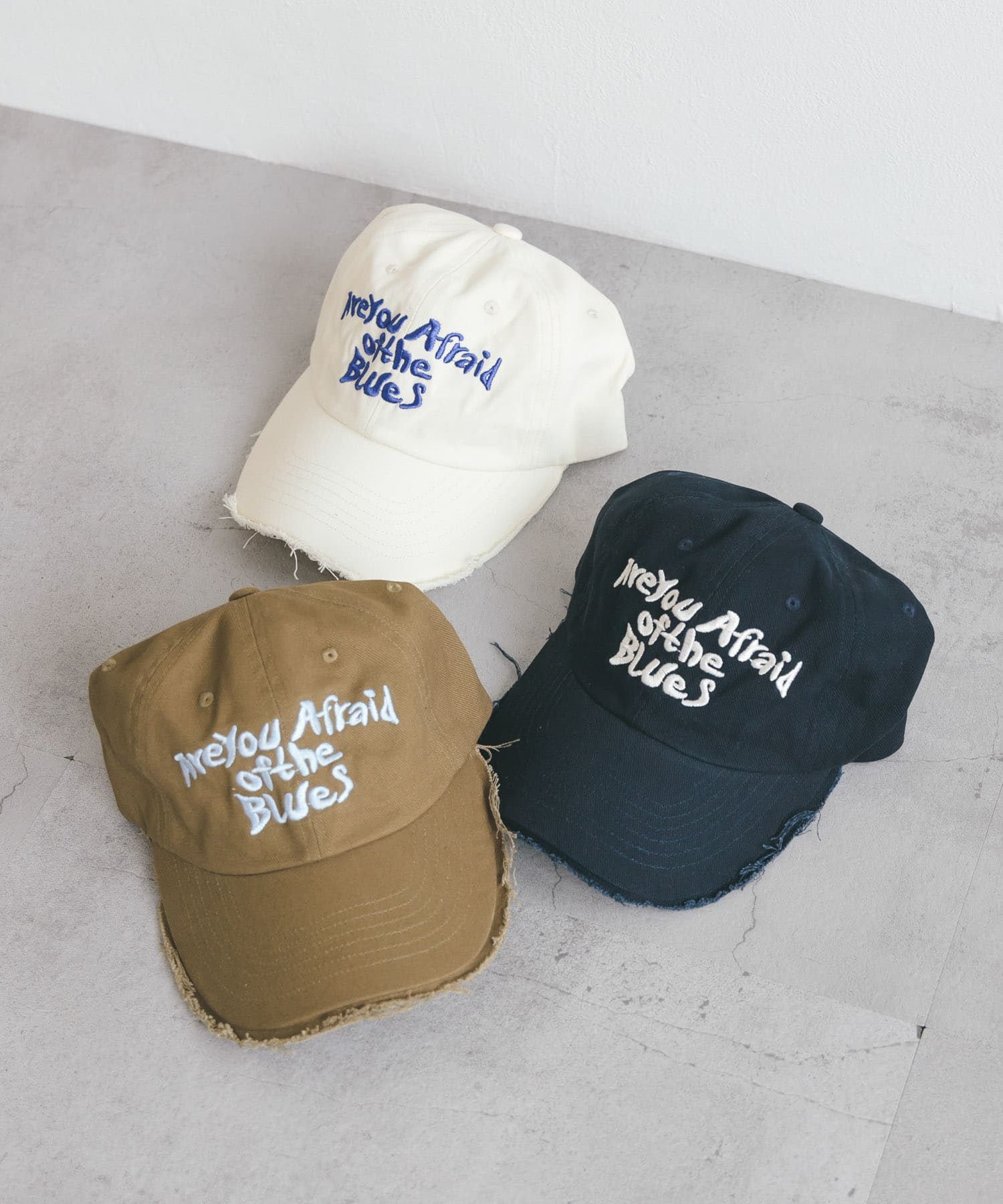 ダメージブリムCAP KHAKI one