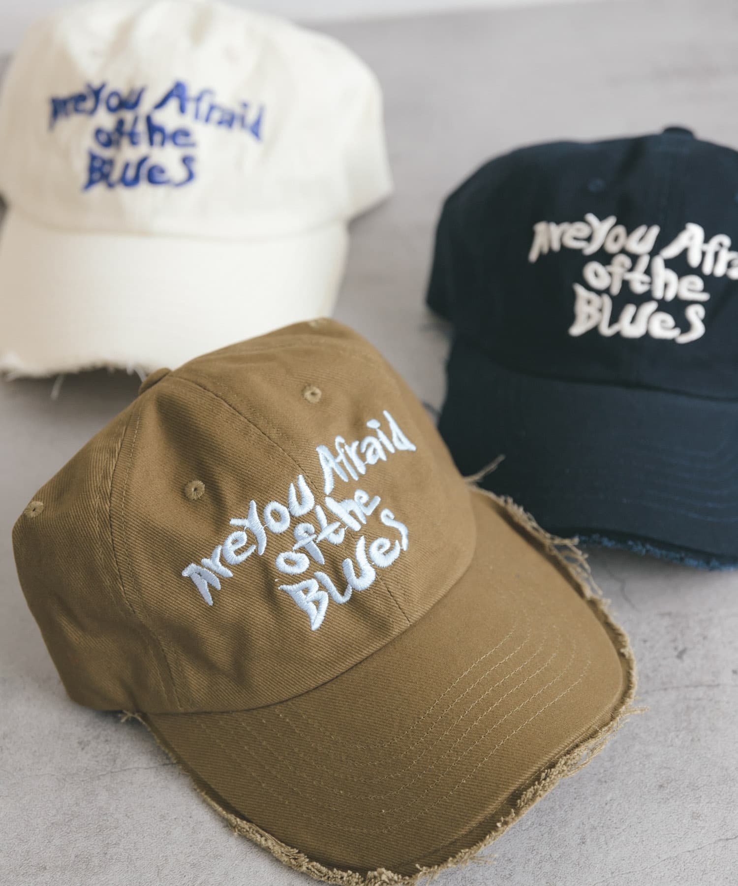 ダメージブリムCAP KHAKI one