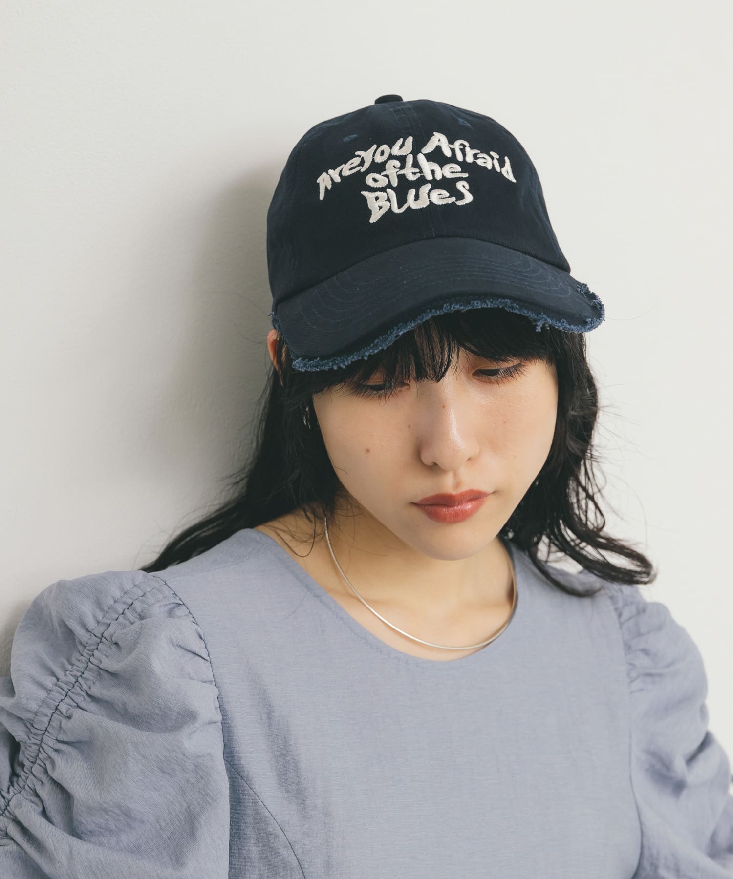 ダメージブリムCAP NAVY one