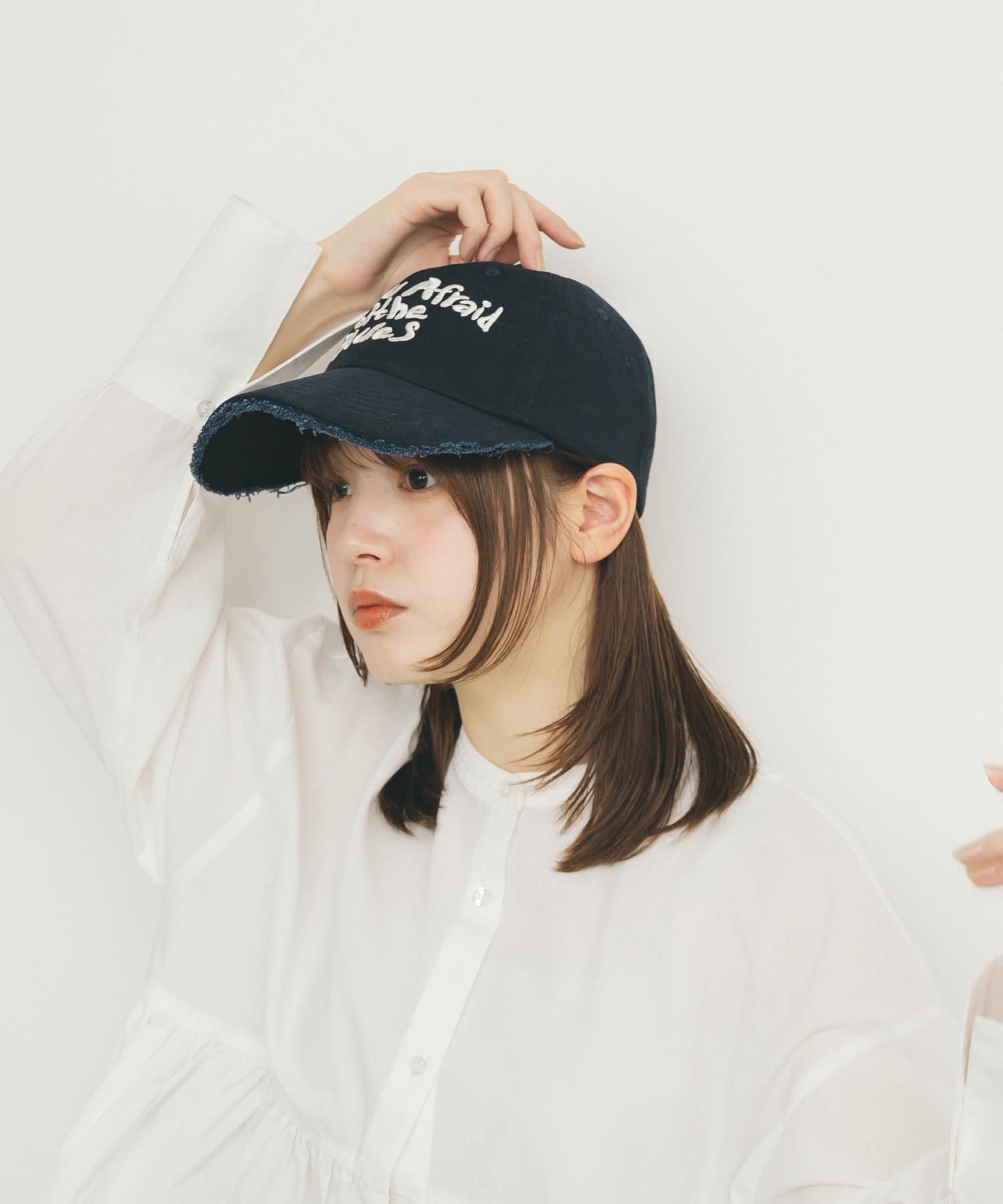 ダメージブリムCAP NAVY one