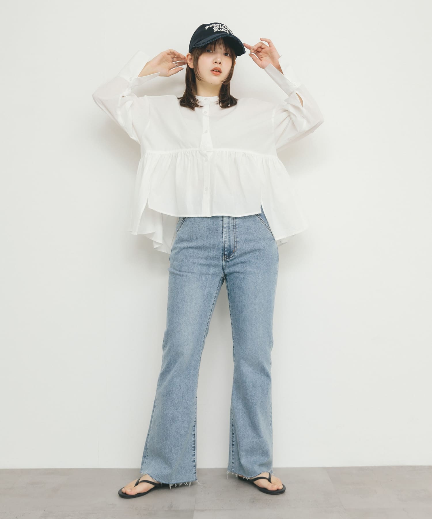 ダメージブリムCAP NAVY one