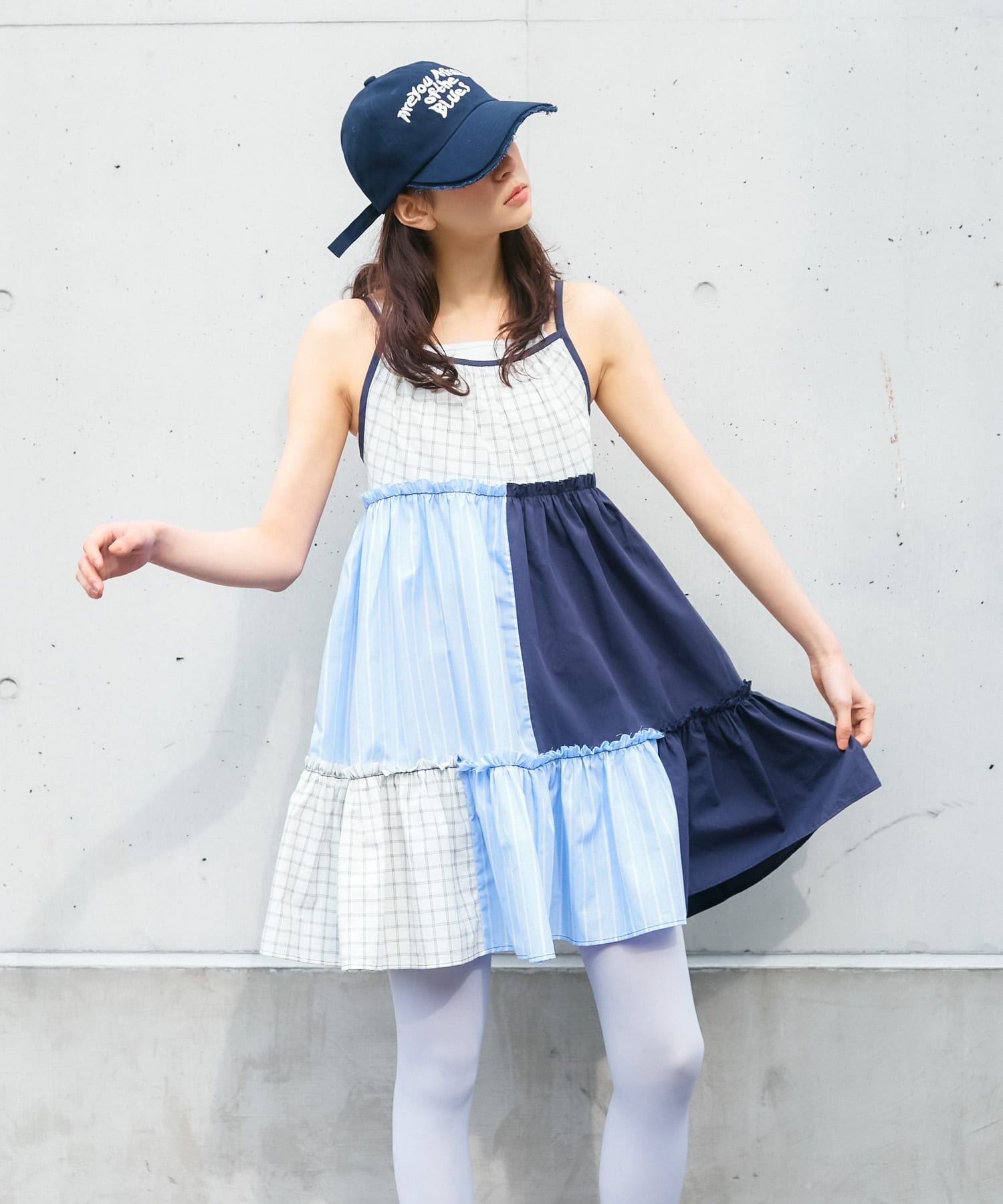 ダメージブリムCAP NAVY one