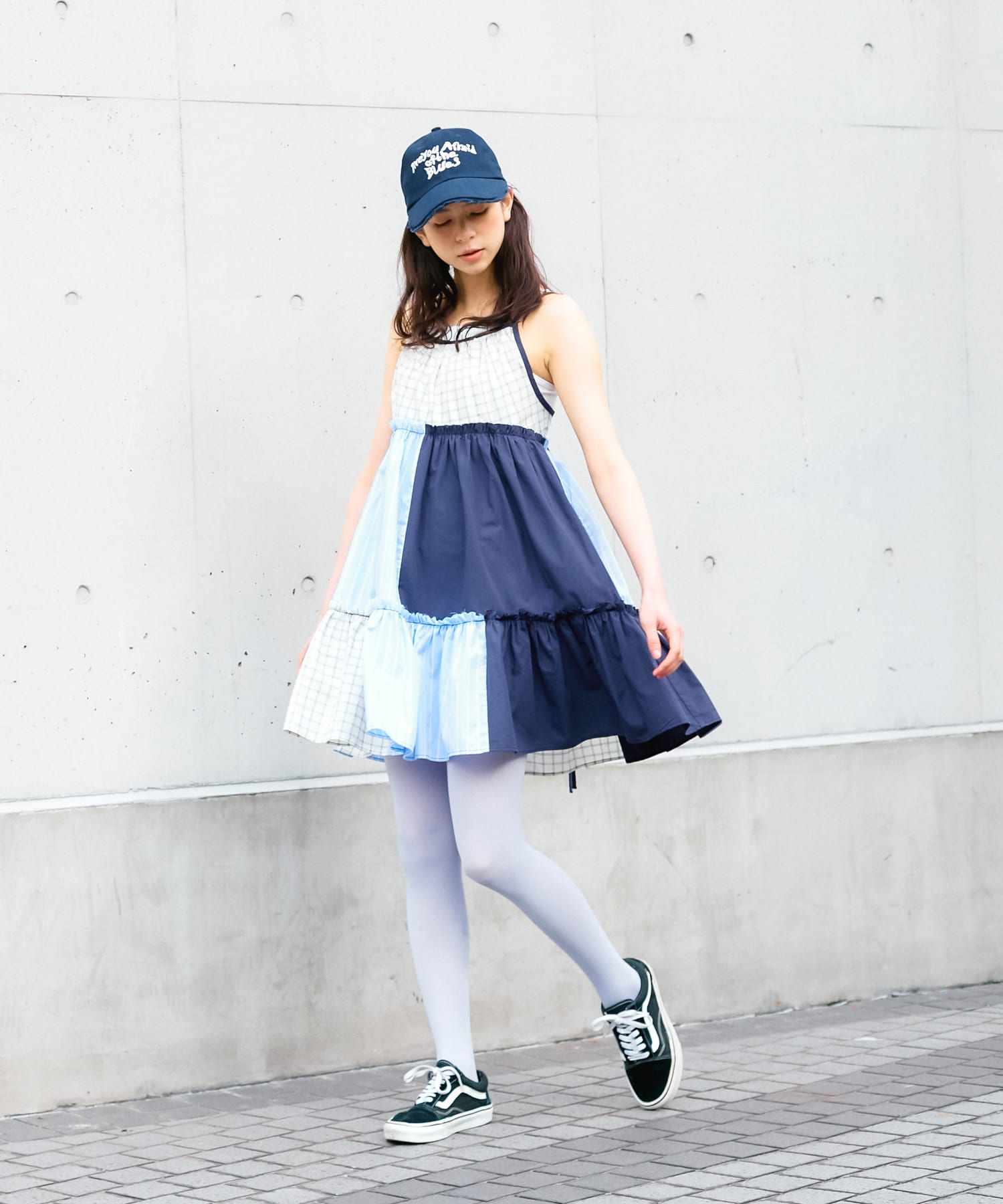 ダメージブリムCAP NAVY one