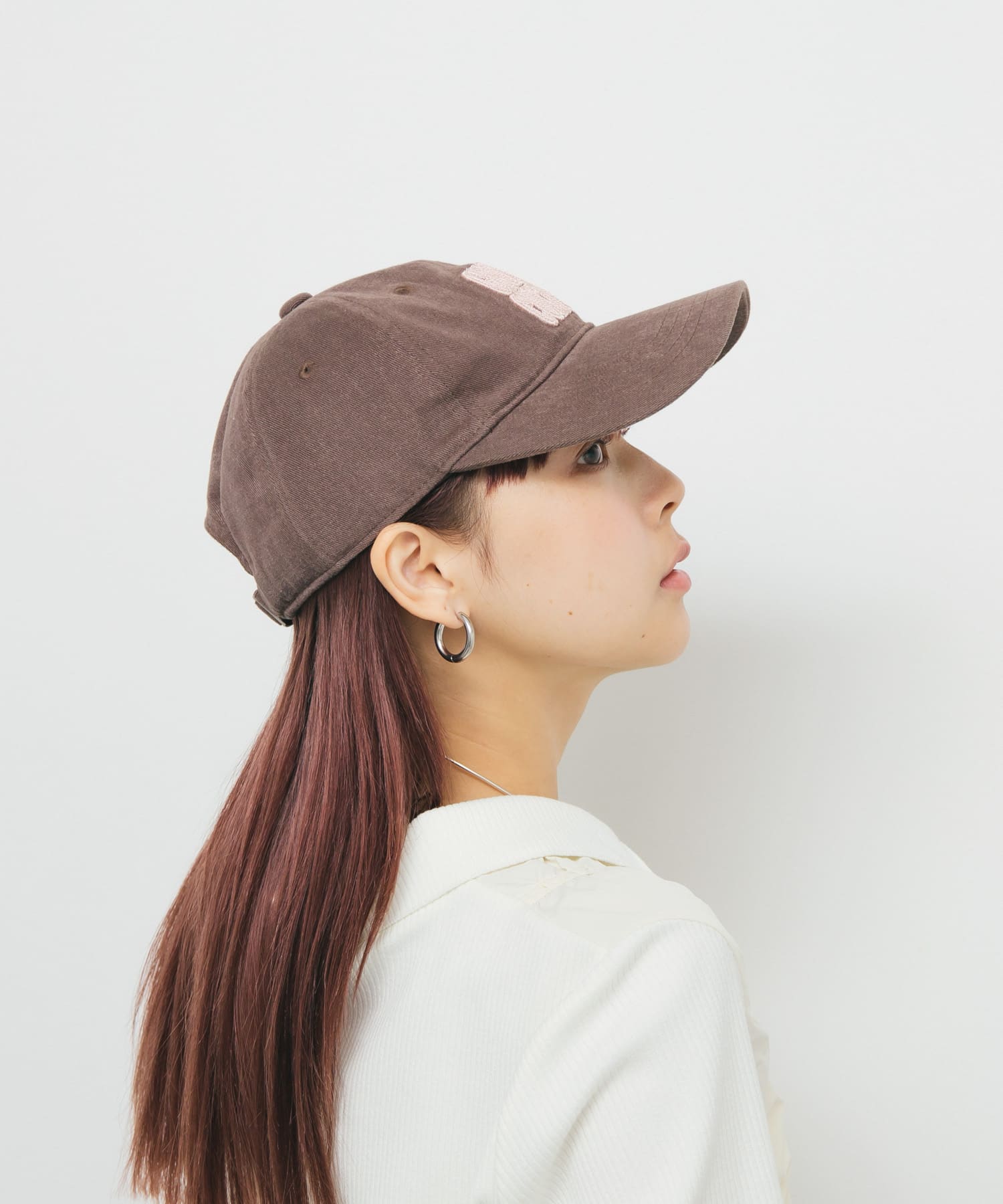 プランプチェーンステッチCAP BROWN one