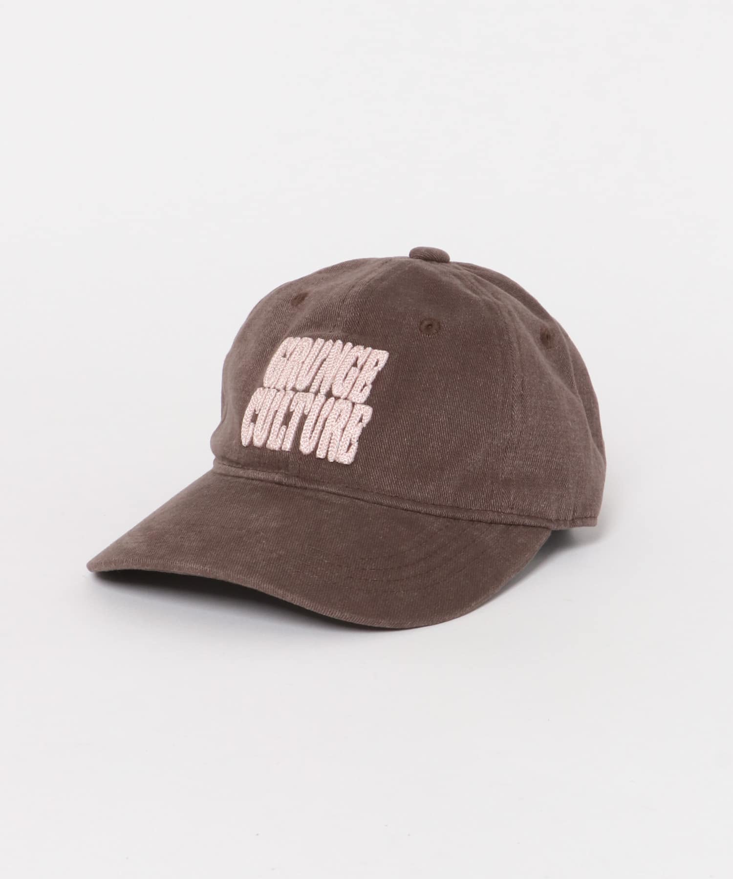 プランプチェーンステッチCAP BROWN one