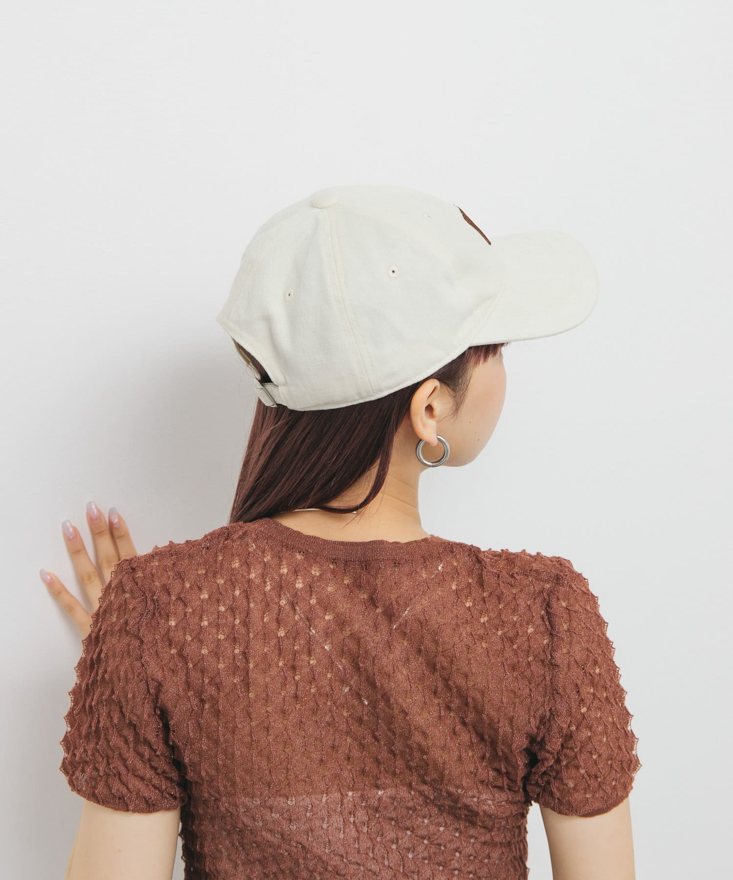 プランプチェーンステッチCAP IVORY one