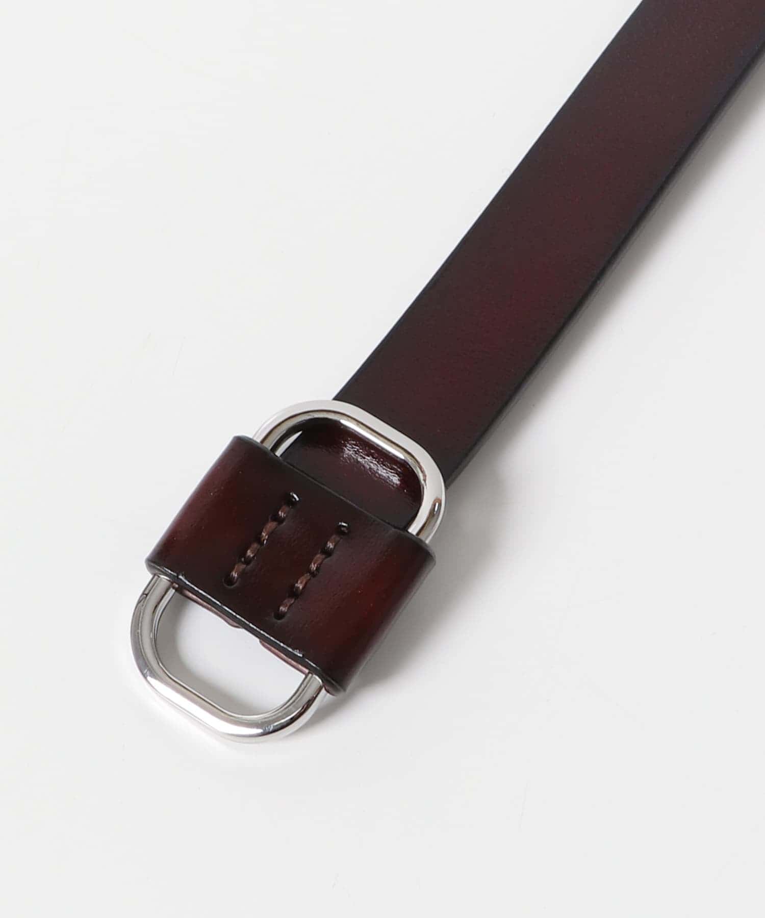 ホールレスレザーベルト D.BROWN one
