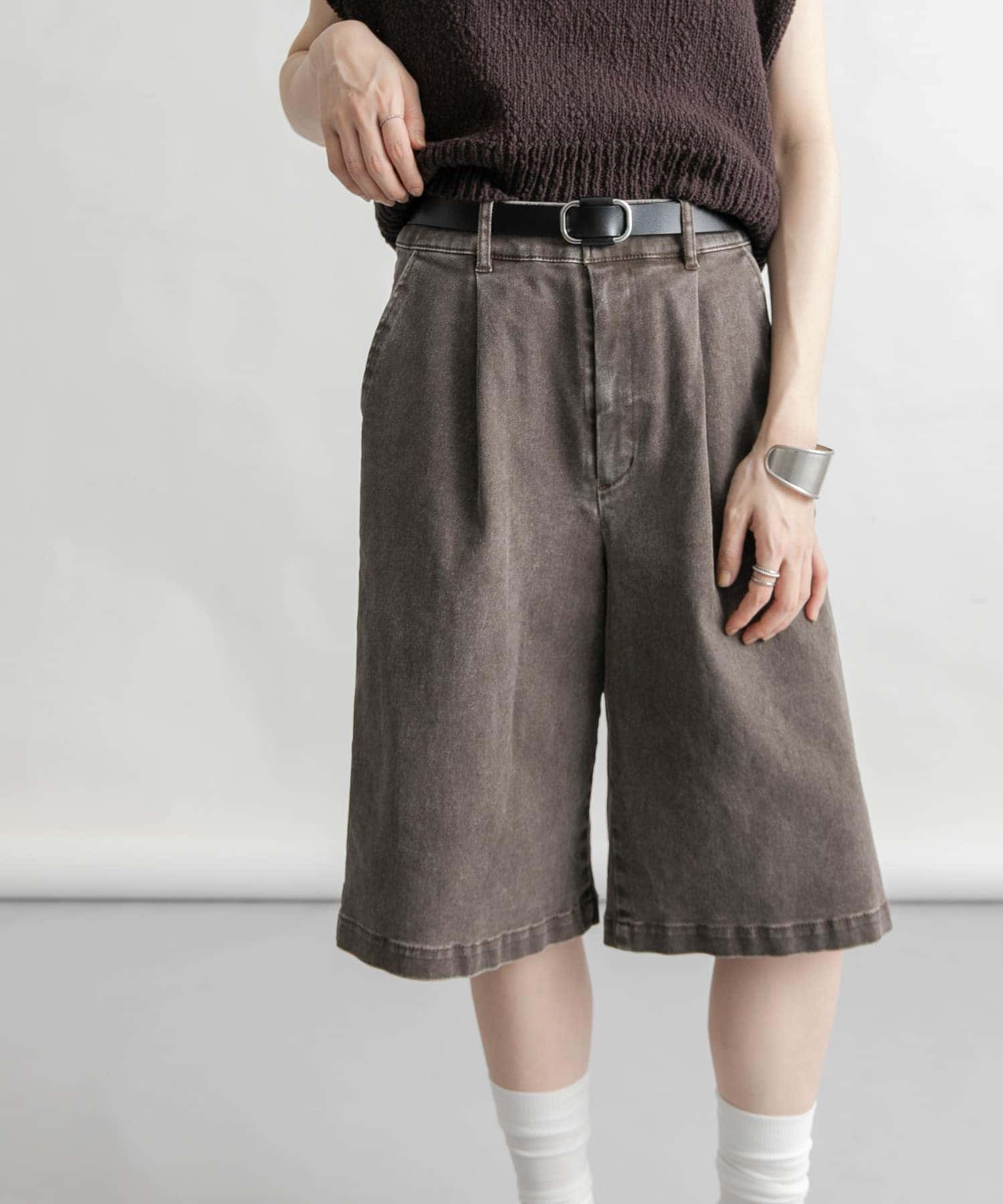 ホールレスレザーベルト BLACK one