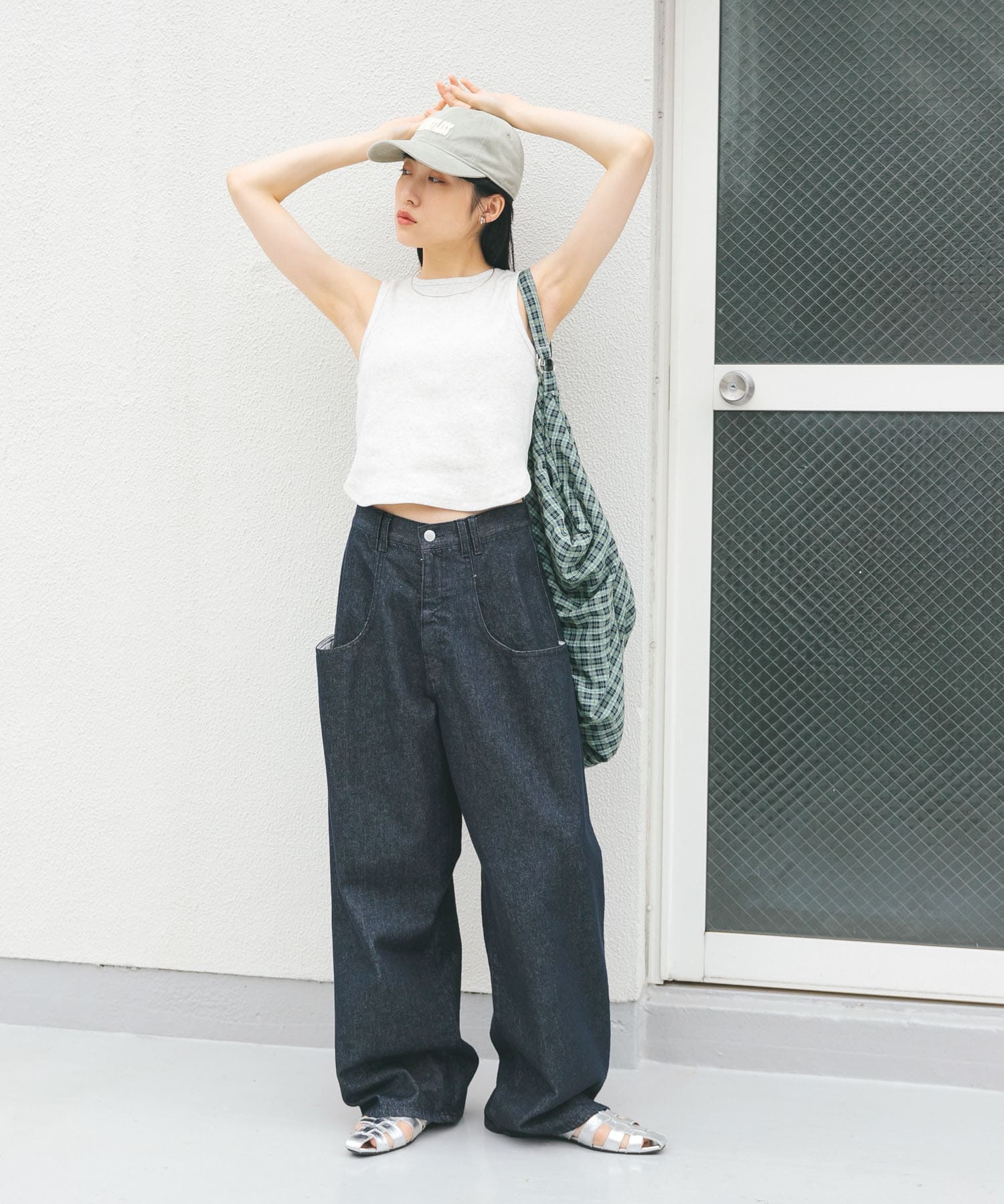 フラットグルカサンダル SILVER 37