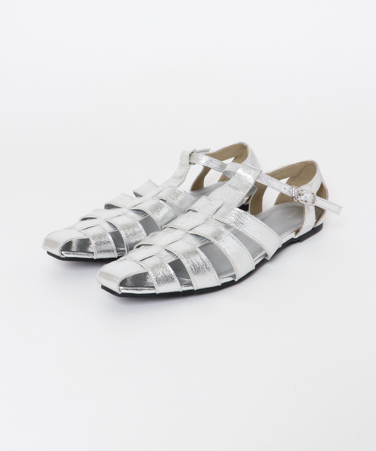 フラットグルカサンダル SILVER 37