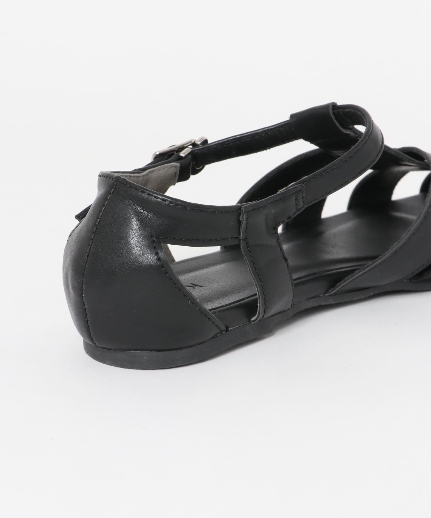 フラットグルカサンダル BLACK 37
