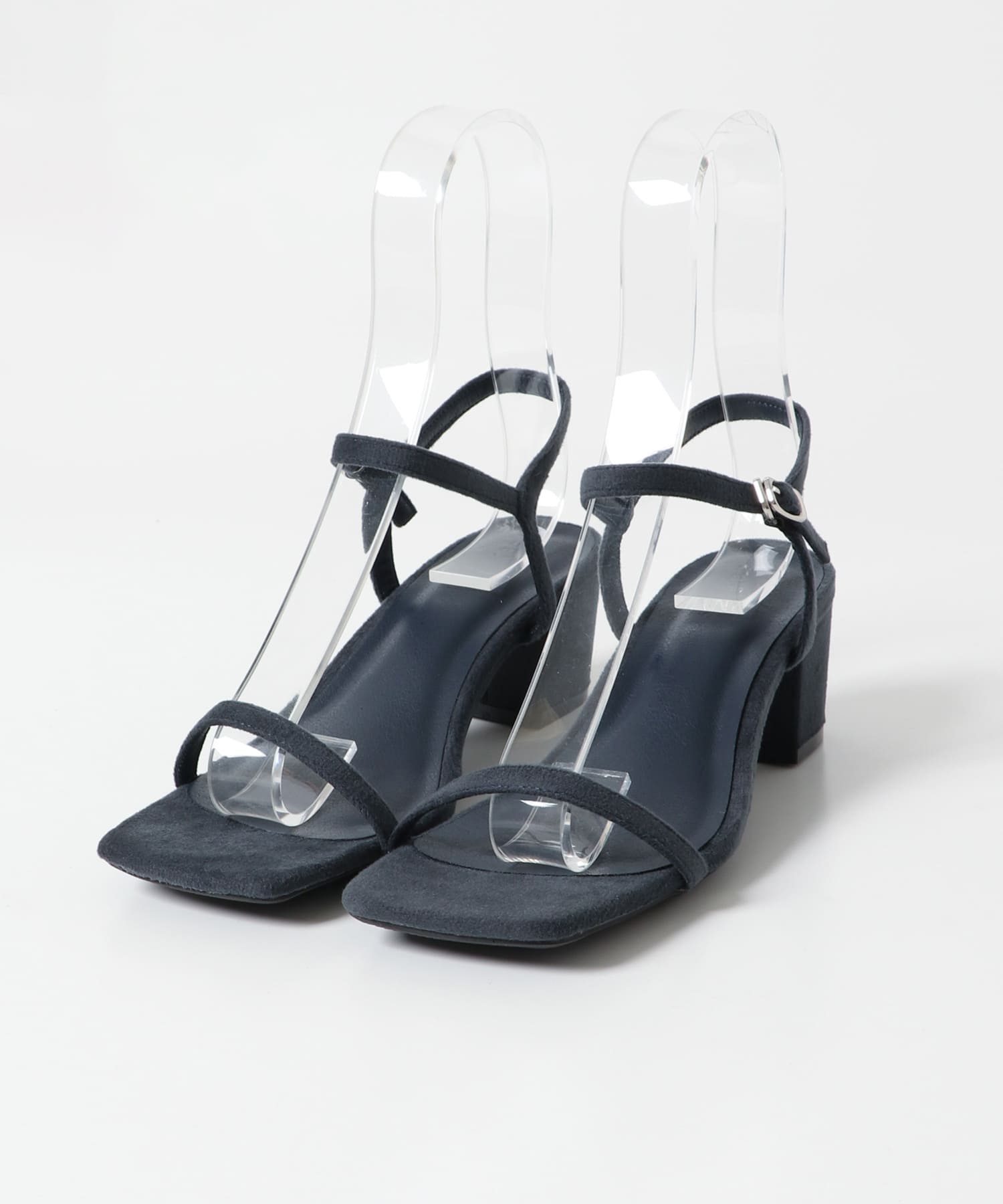 スリムストラップサンダル NAVY 36