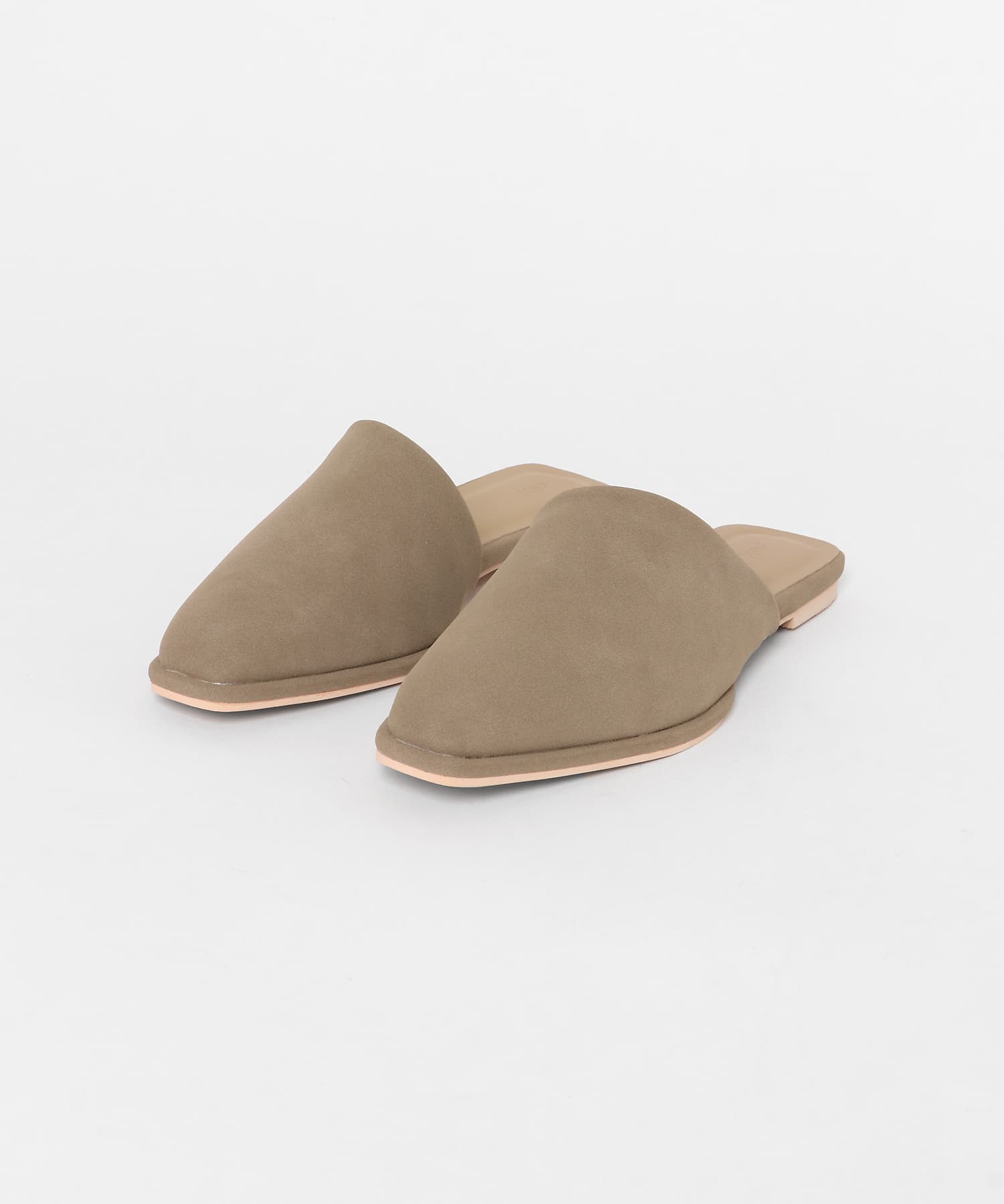 スエードライクフラットシューズ BEIGE 37