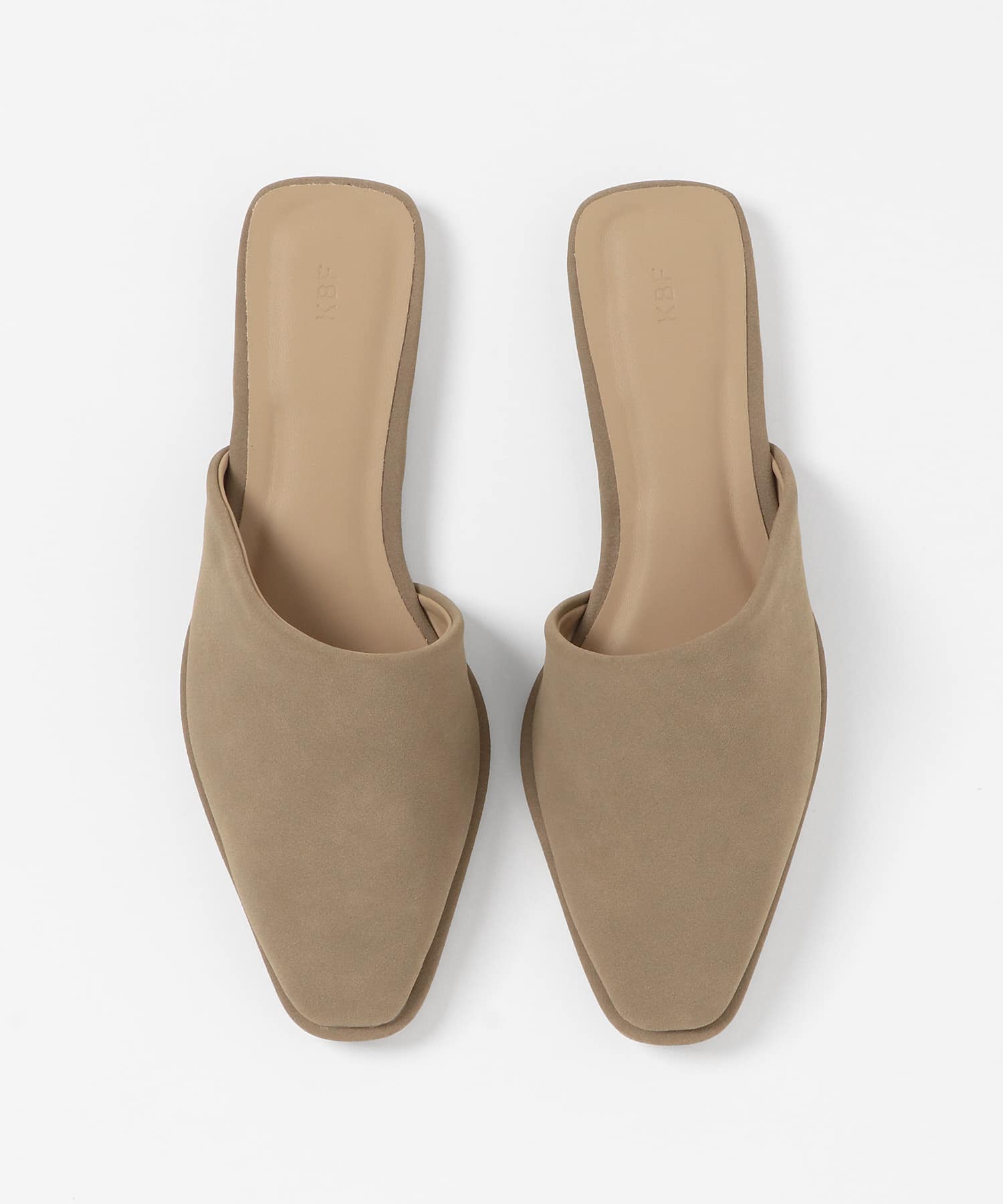スエードライクフラットシューズ BEIGE 37