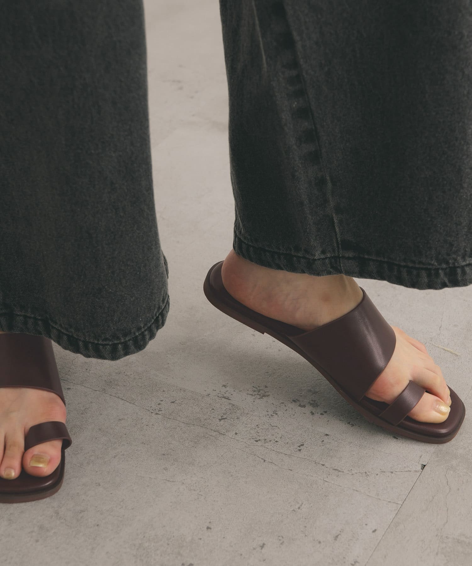 シティトングサンダル BURGUNDY 36