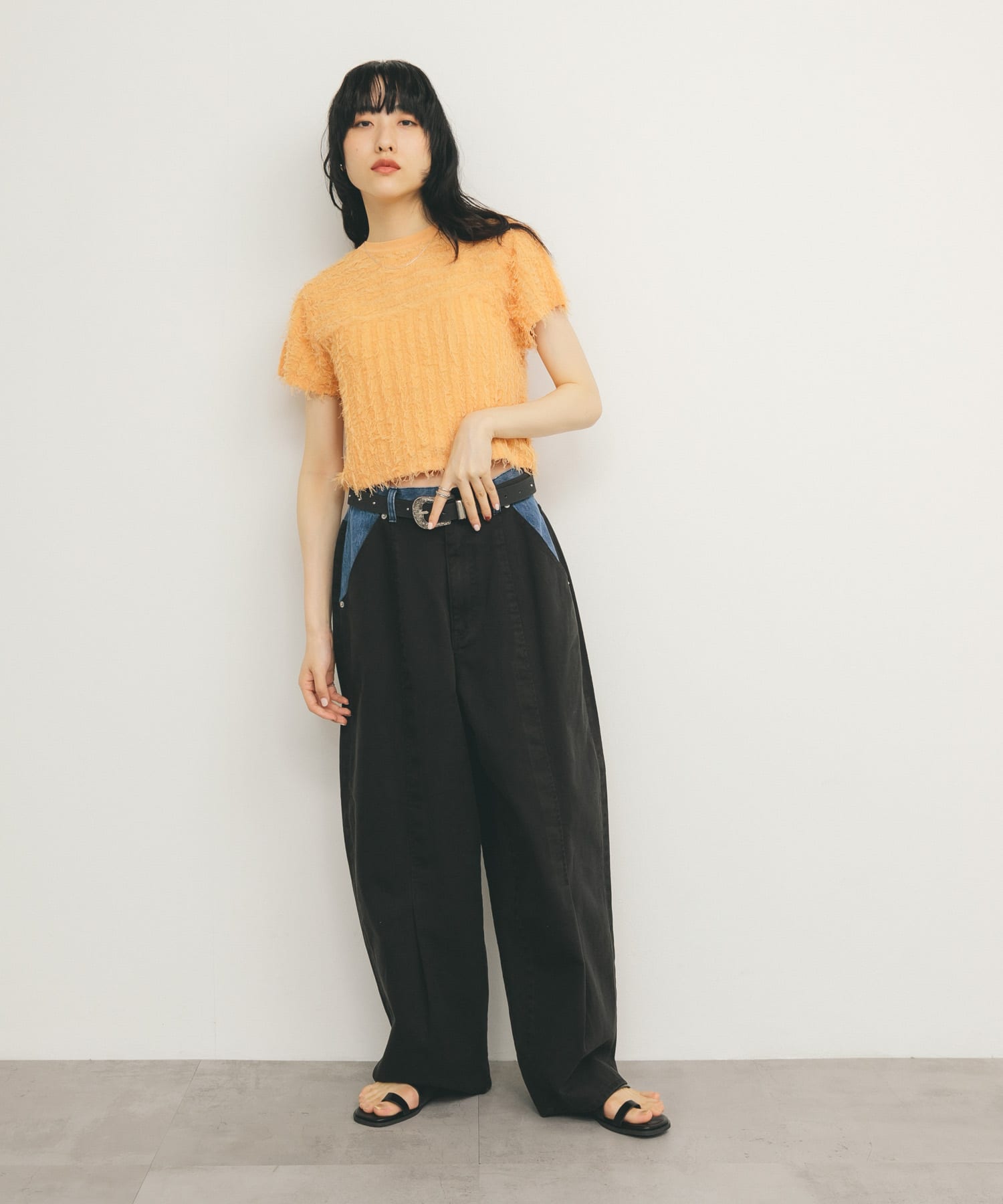 シティトングサンダル BLACK 36