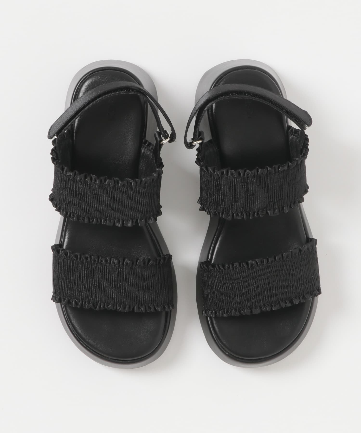 シャーリングベルトサンダル BLACK 36