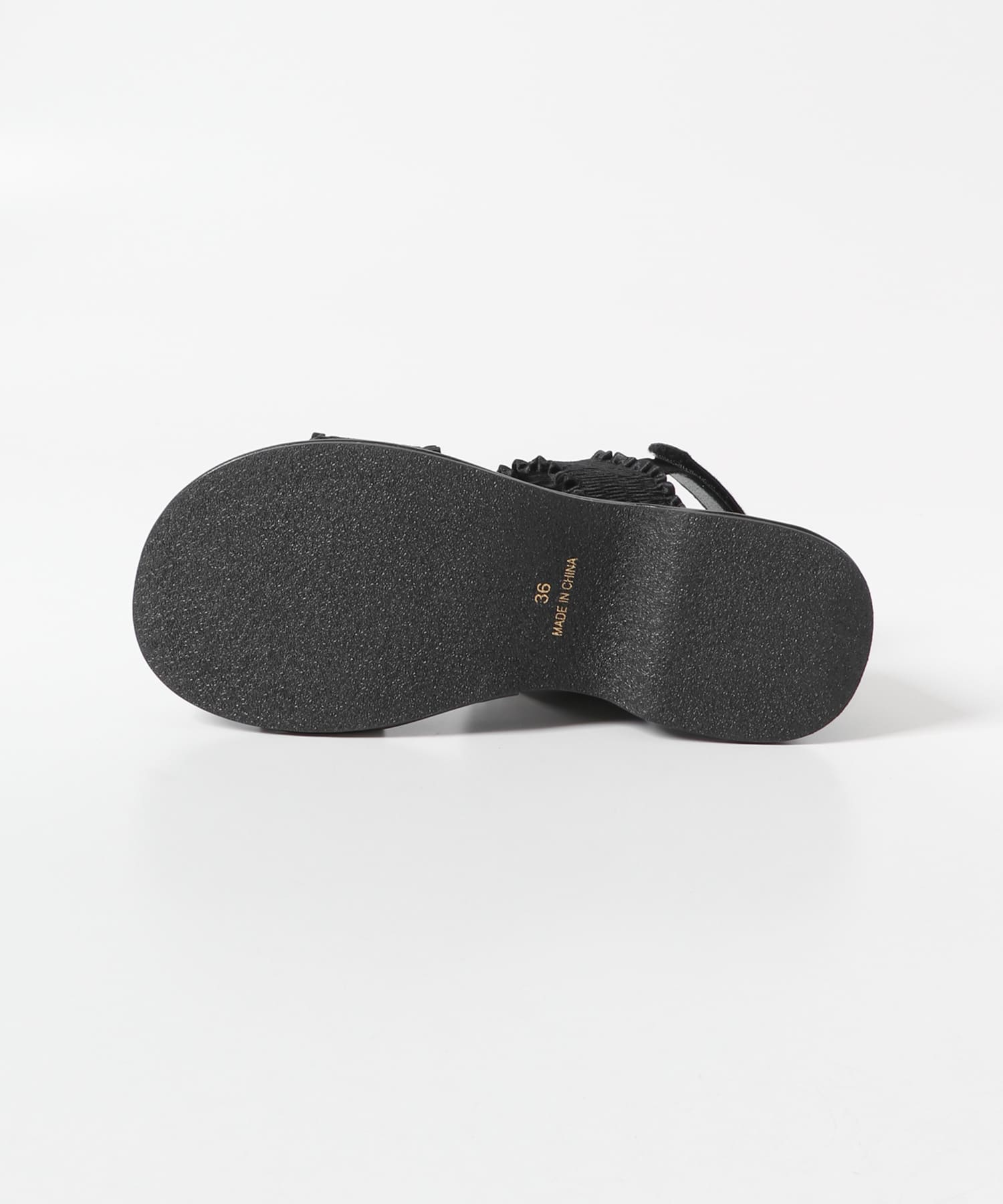 シャーリングベルトサンダル BLACK 36