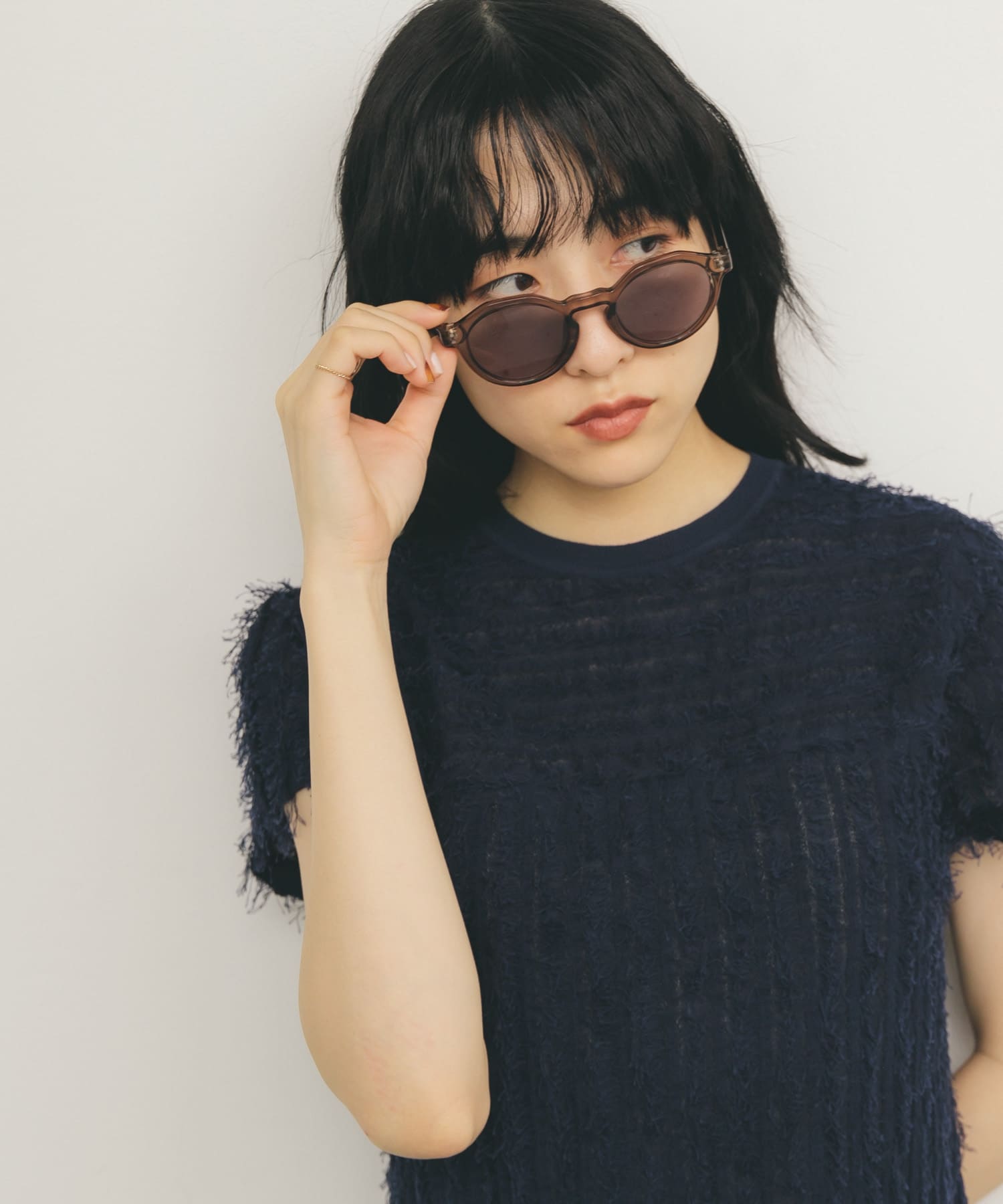 ボストンフレームサングラス