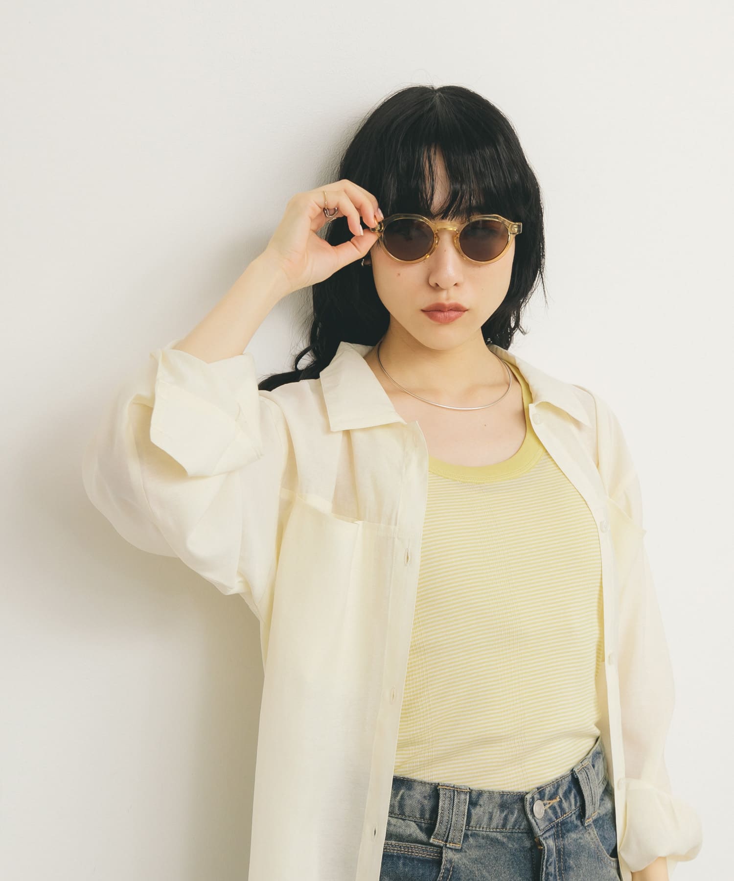 ボストンフレームサングラス BROWN one
