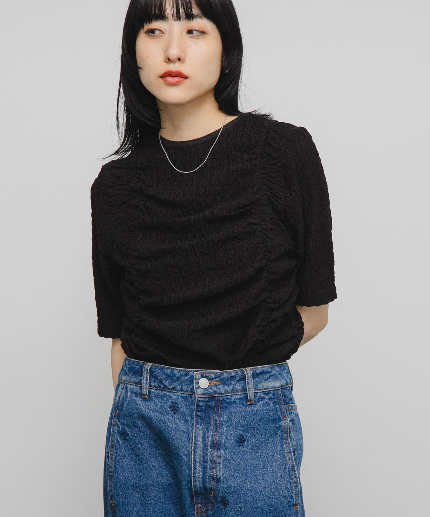 身長：160cm サイズ：one