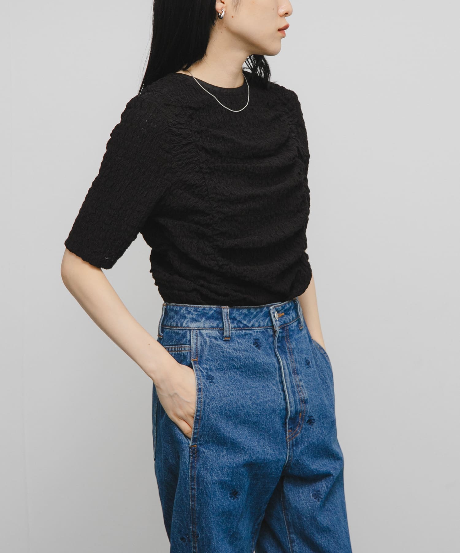 身長：160cm サイズ：one