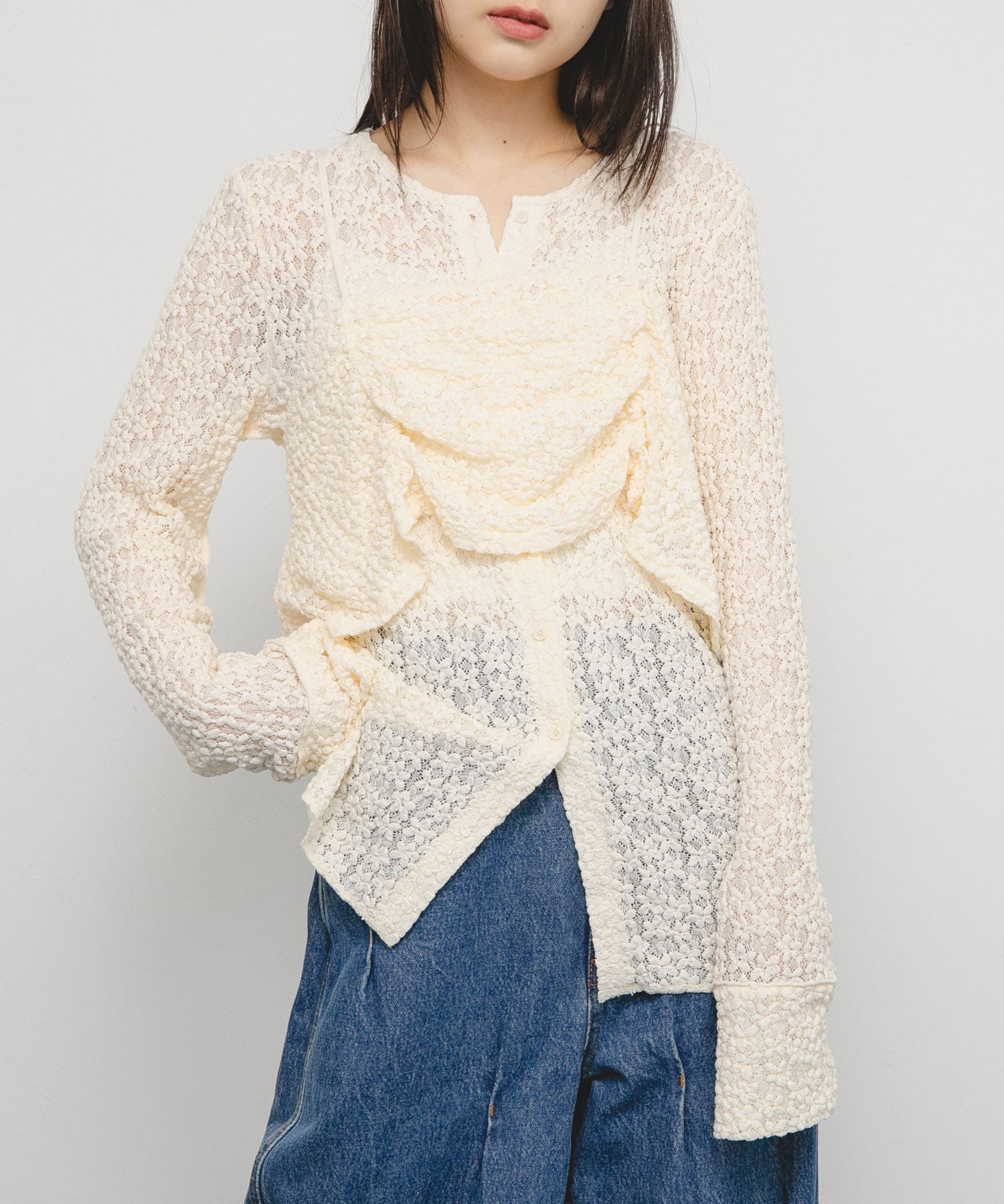 身長：153cm サイズ：one