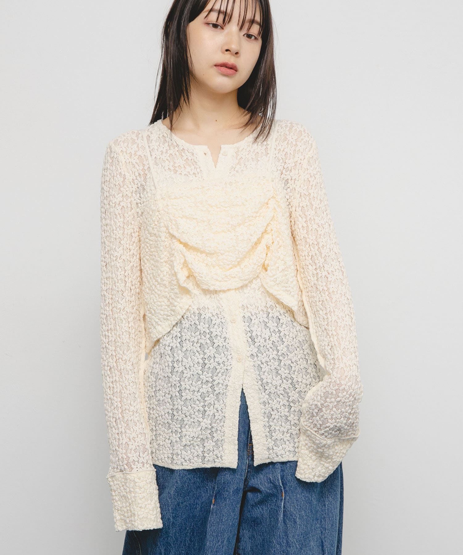 身長：153cm サイズ：one