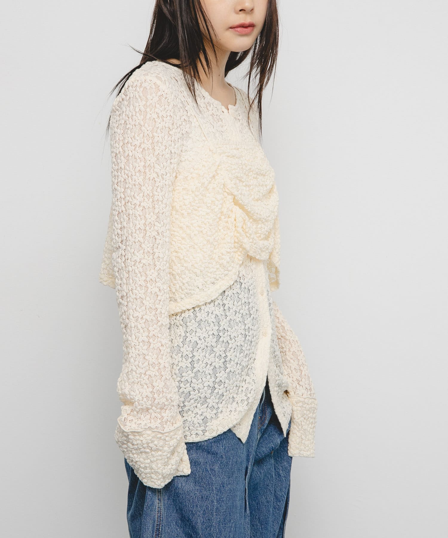 身長：153cm サイズ：one