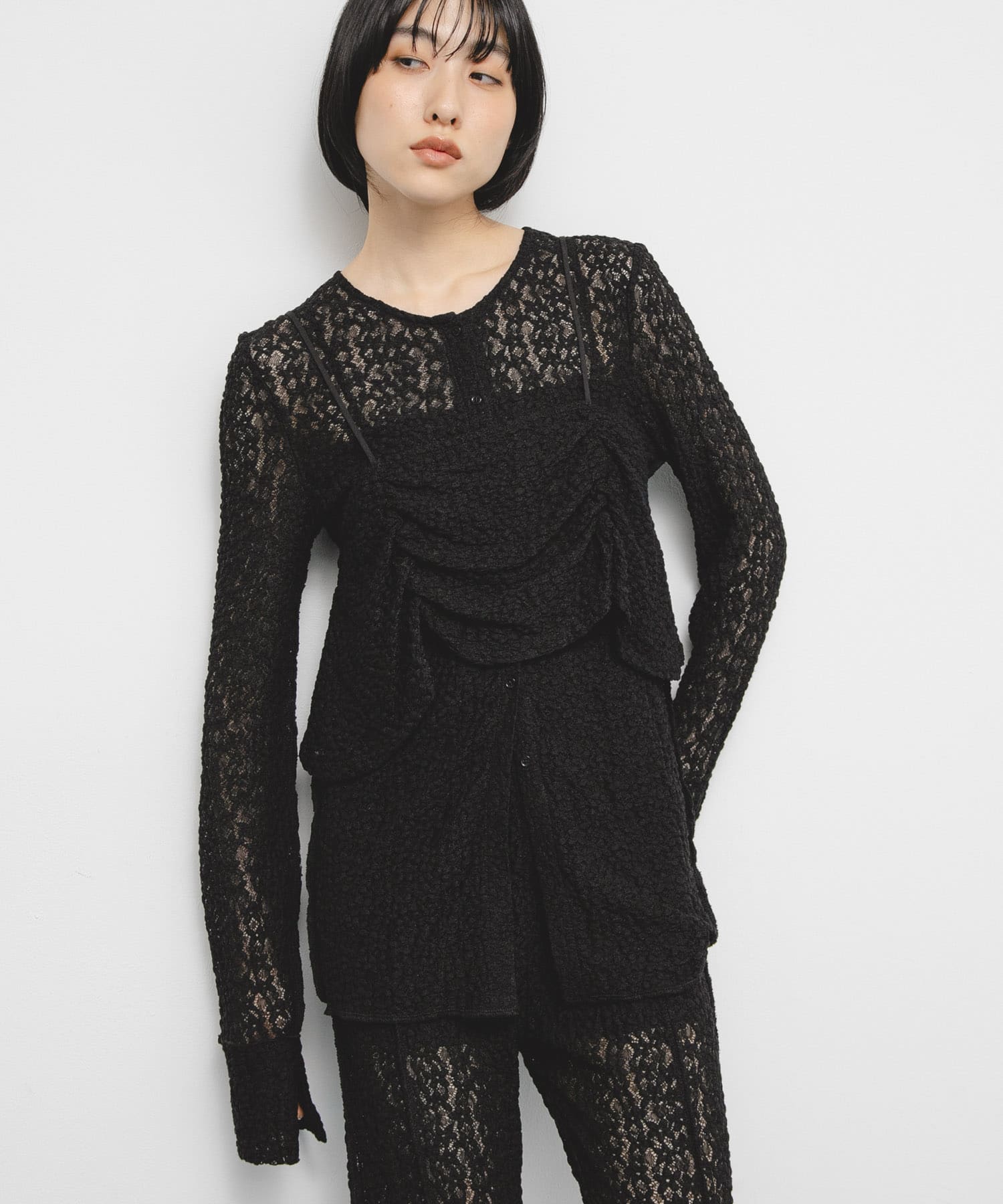 身長：160cm サイズ：one