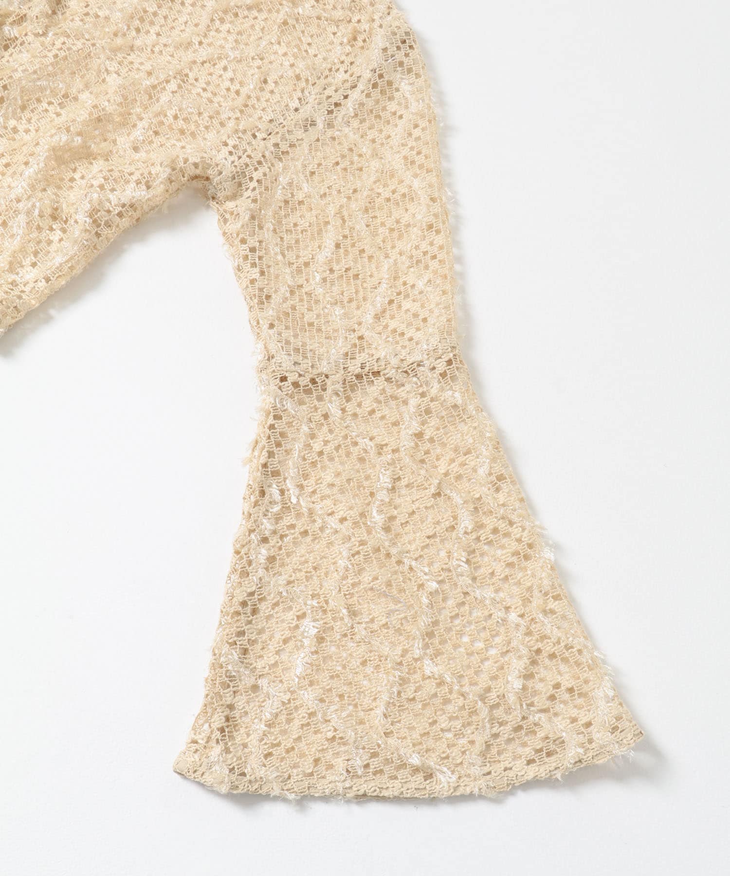 フェザーメッシュカーディガン BEIGE one
