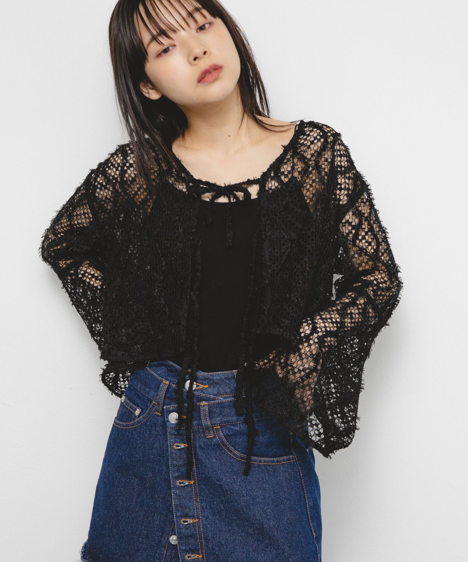 身長：153cm サイズ：one