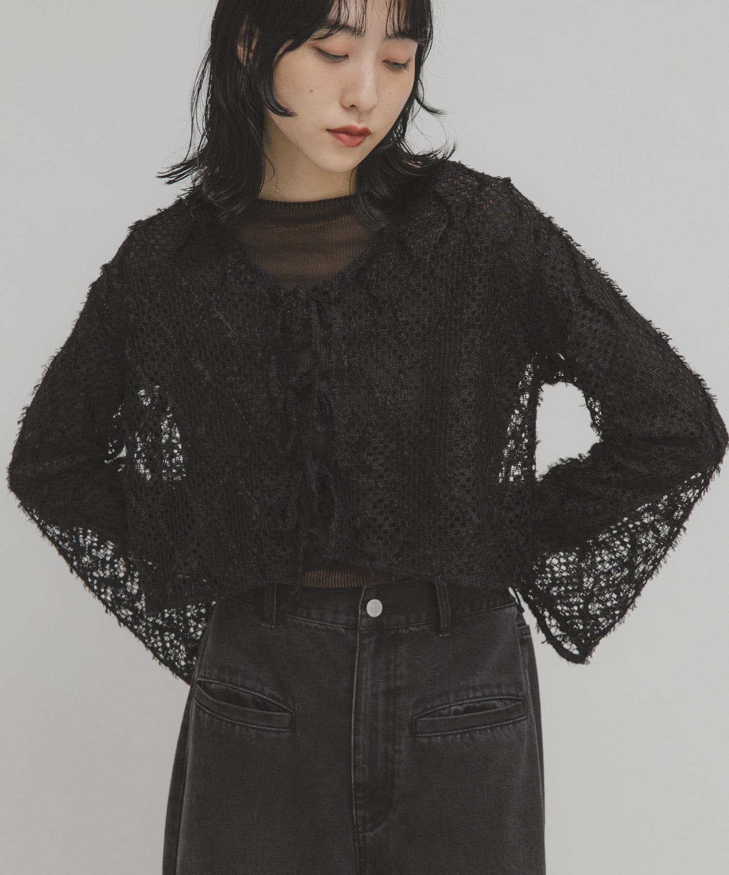 身長：160cm サイズ：one