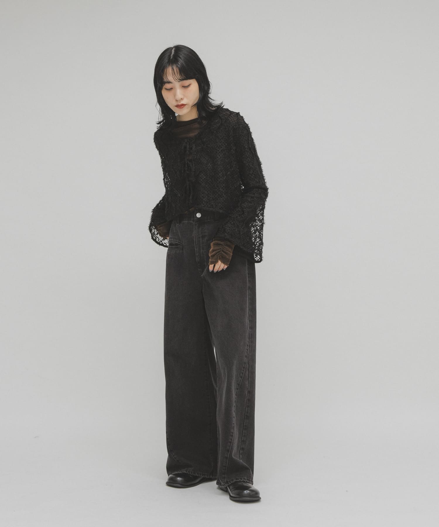 身長：160cm サイズ：one