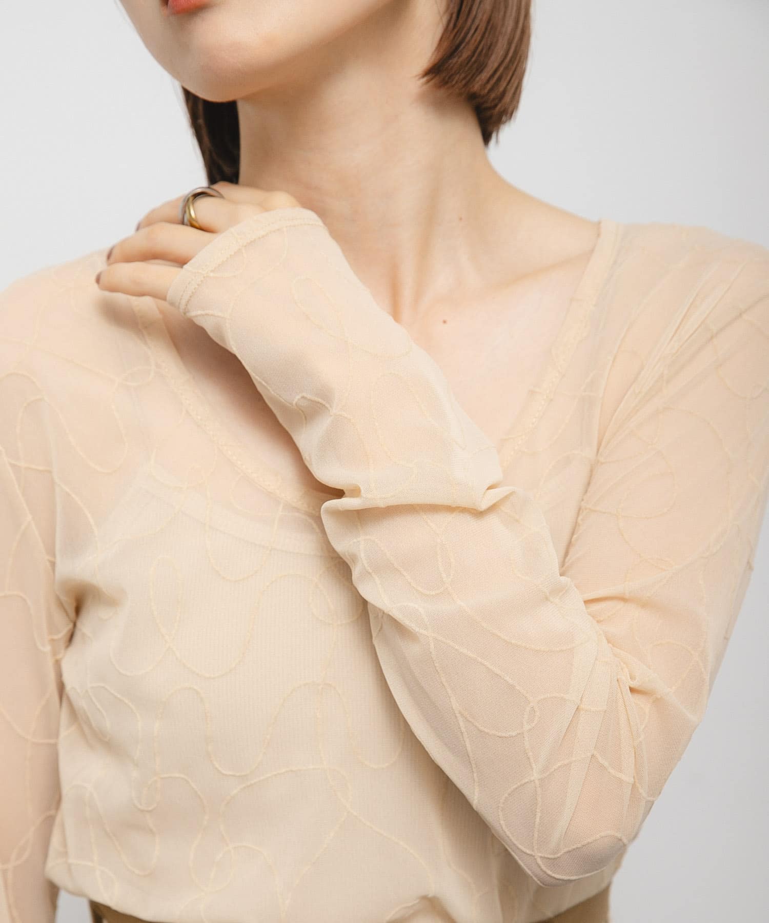 身長：153cm サイズ：one