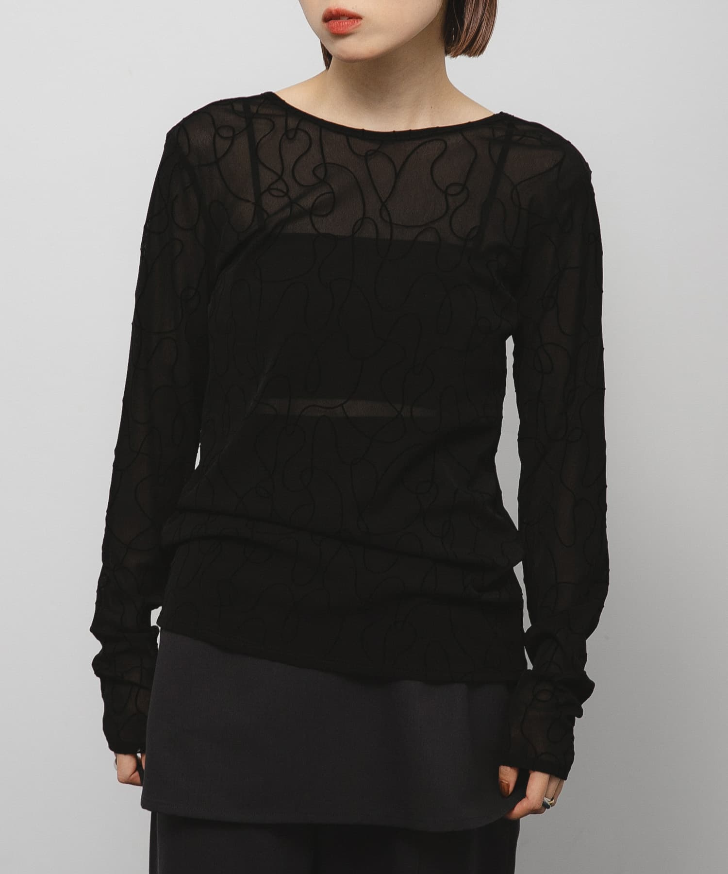 身長：153cm サイズ：one